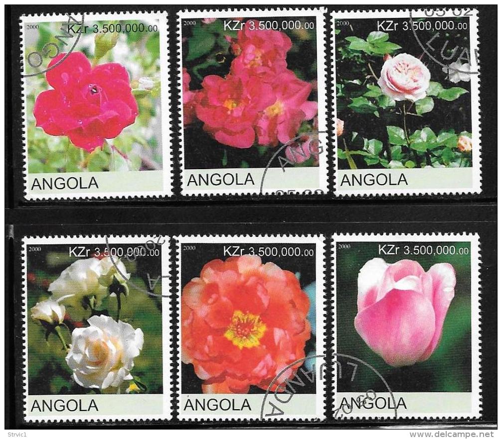 Angola, Scott Unlisted Used CTO Flowers, 2000 - Angola