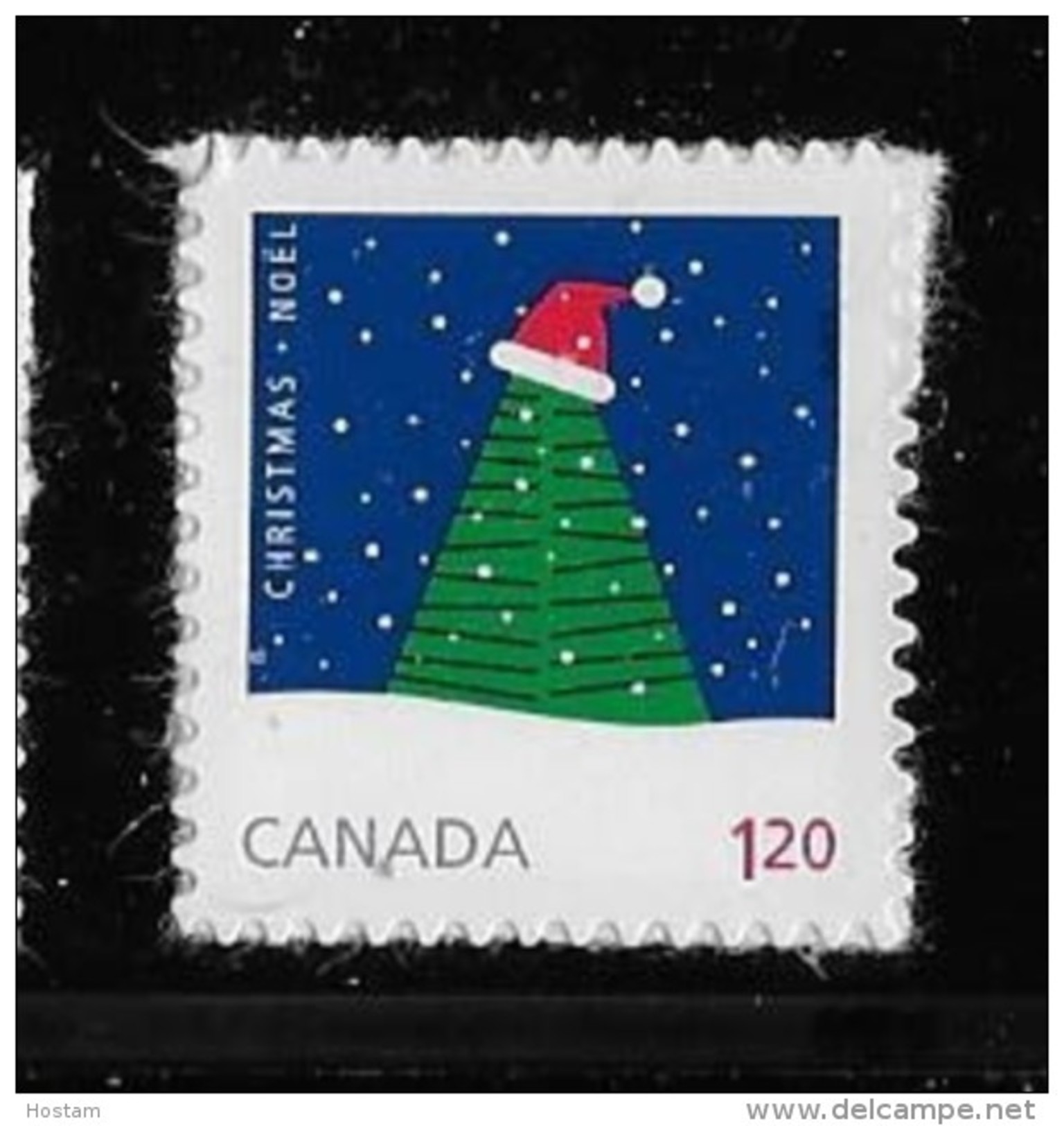 CANADA 2016, #2957   CHRISTMAS   TREE  With SANTA  HAT  Single   USA  Rate Stamp MNH - Timbres Seuls