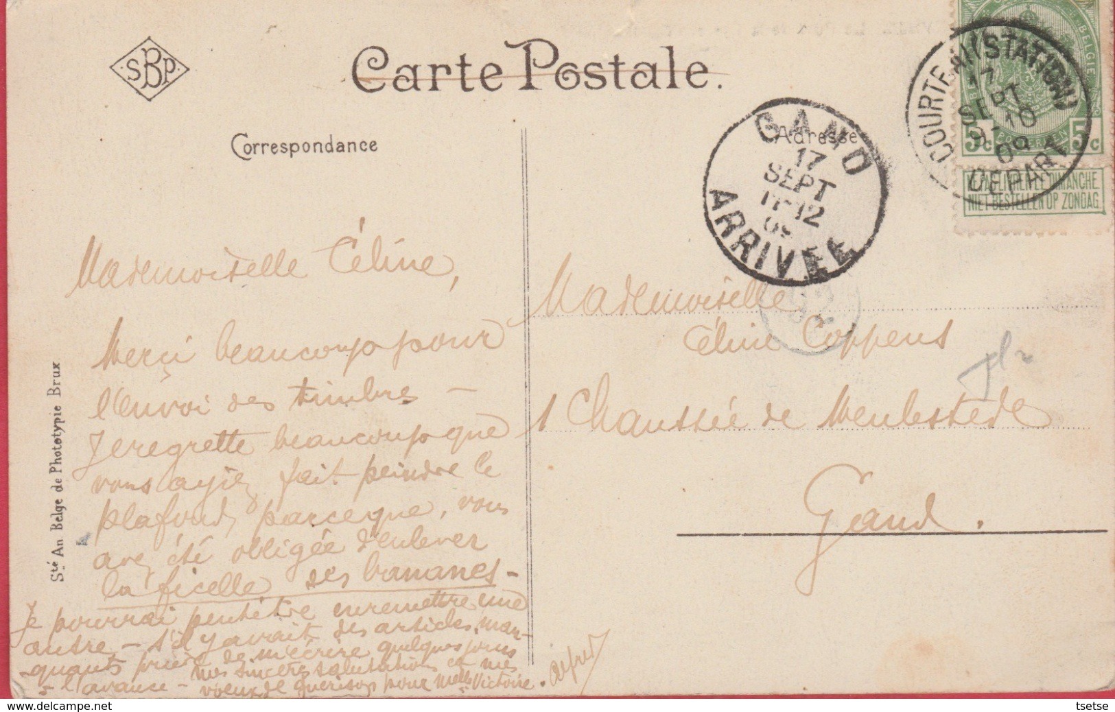 Deinze / Deynze - Le Pont De La Lys Et Eglise - 1908 - S.B.P. ( Verso Zien ) - Deinze