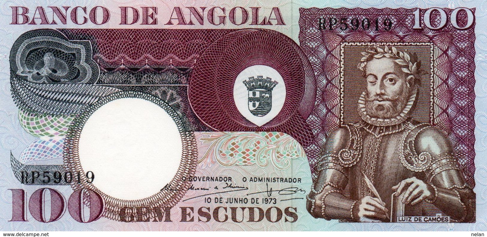 BANCONOTA ANGOLA-100 ESCUDOS -1973 P-106 - Angola