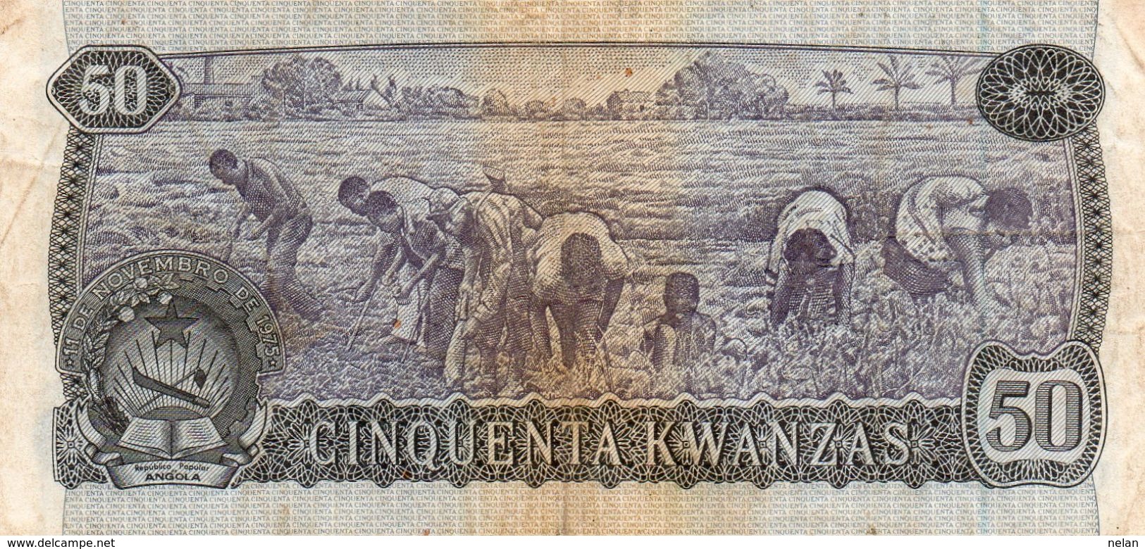 BANCONOTA ANGOLA-50 ESCUDOS -1976 P-110 - Angola