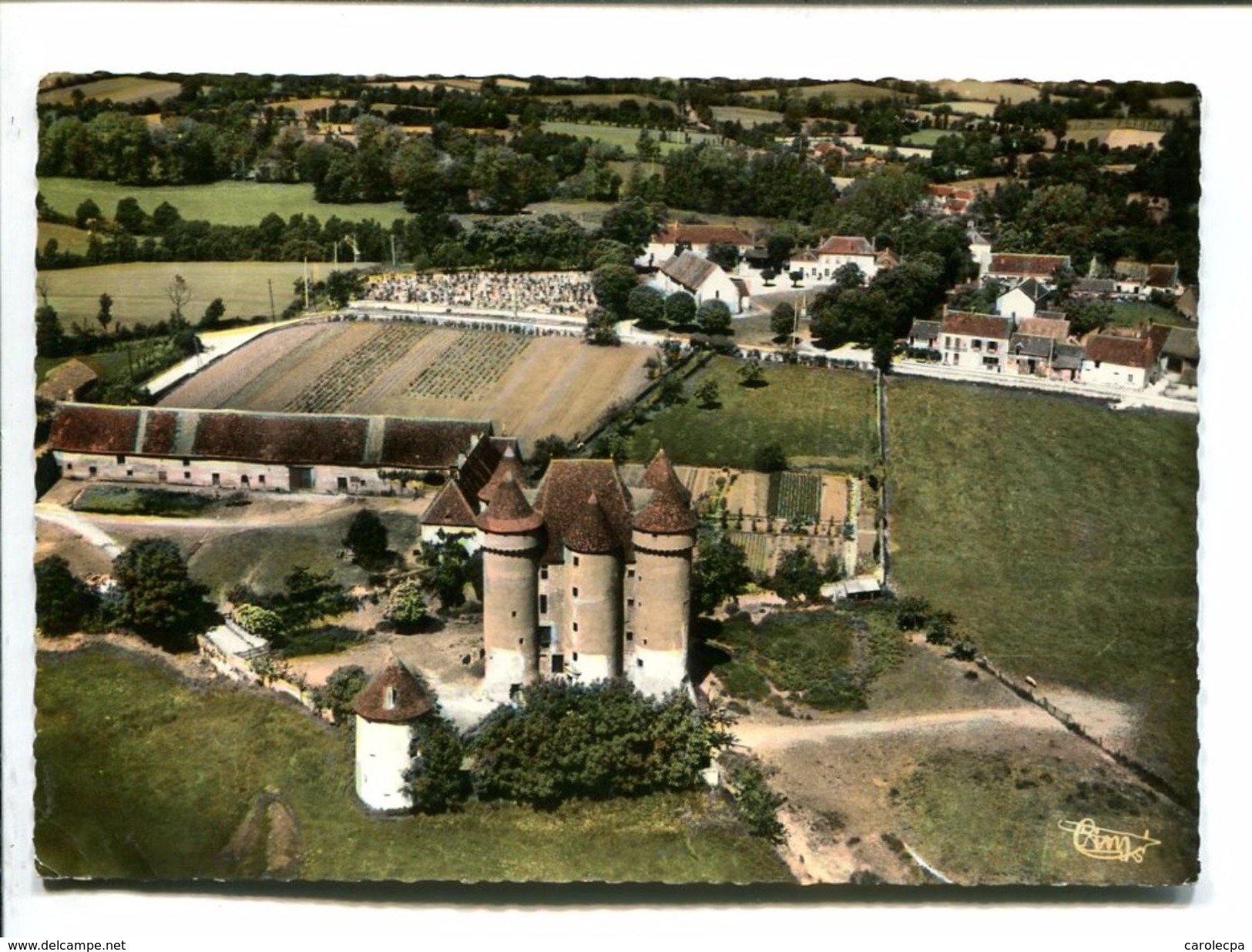 CP - SARZAY (36) ANCIEN CHATEAU FEODAL VUE AERIENNE - Autres & Non Classés