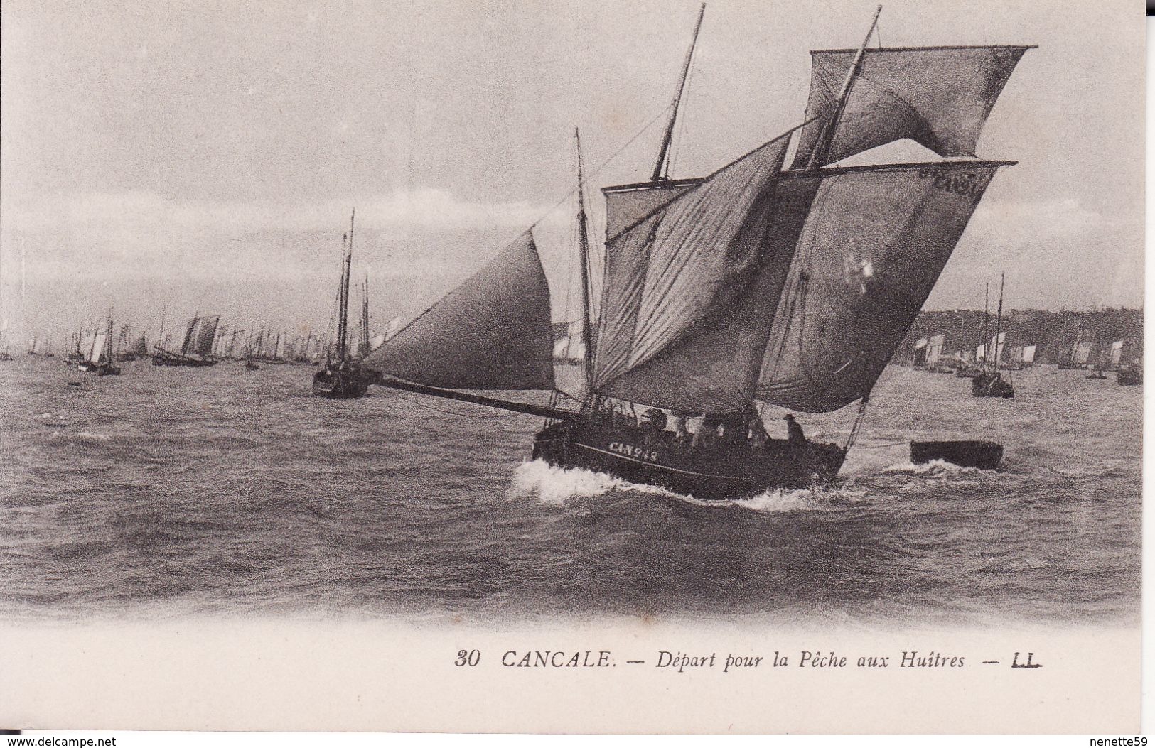 35 CANCALE - Départ Pour La Pêche Aux Huîtres ( Ceci N'est Pas Une Reproduction ) - Cancale