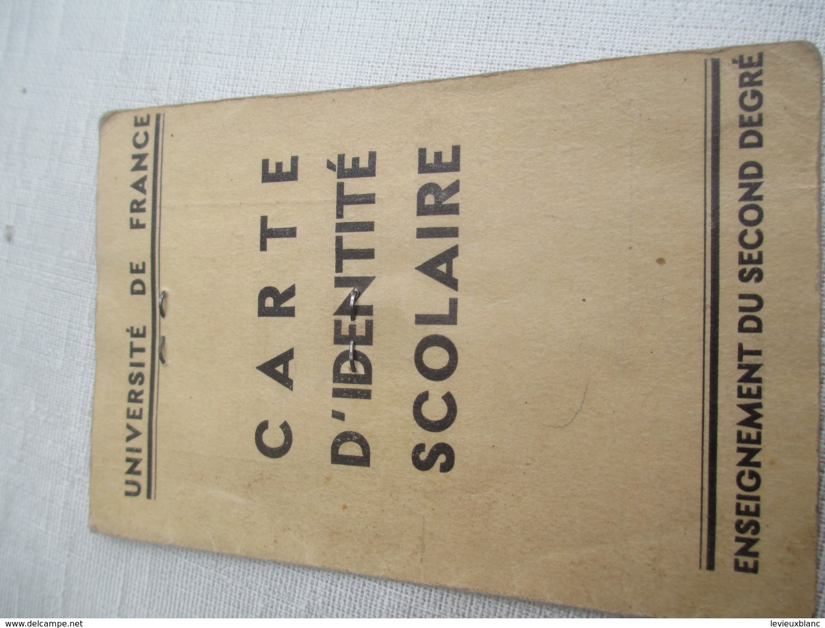 Carte D'identité Scolaire/Enseignement Du Second Degré/Institut Gay-Lussaqc/Paris/Lib. Gibert/ Université/ 1938    AEC78 - Non Classés