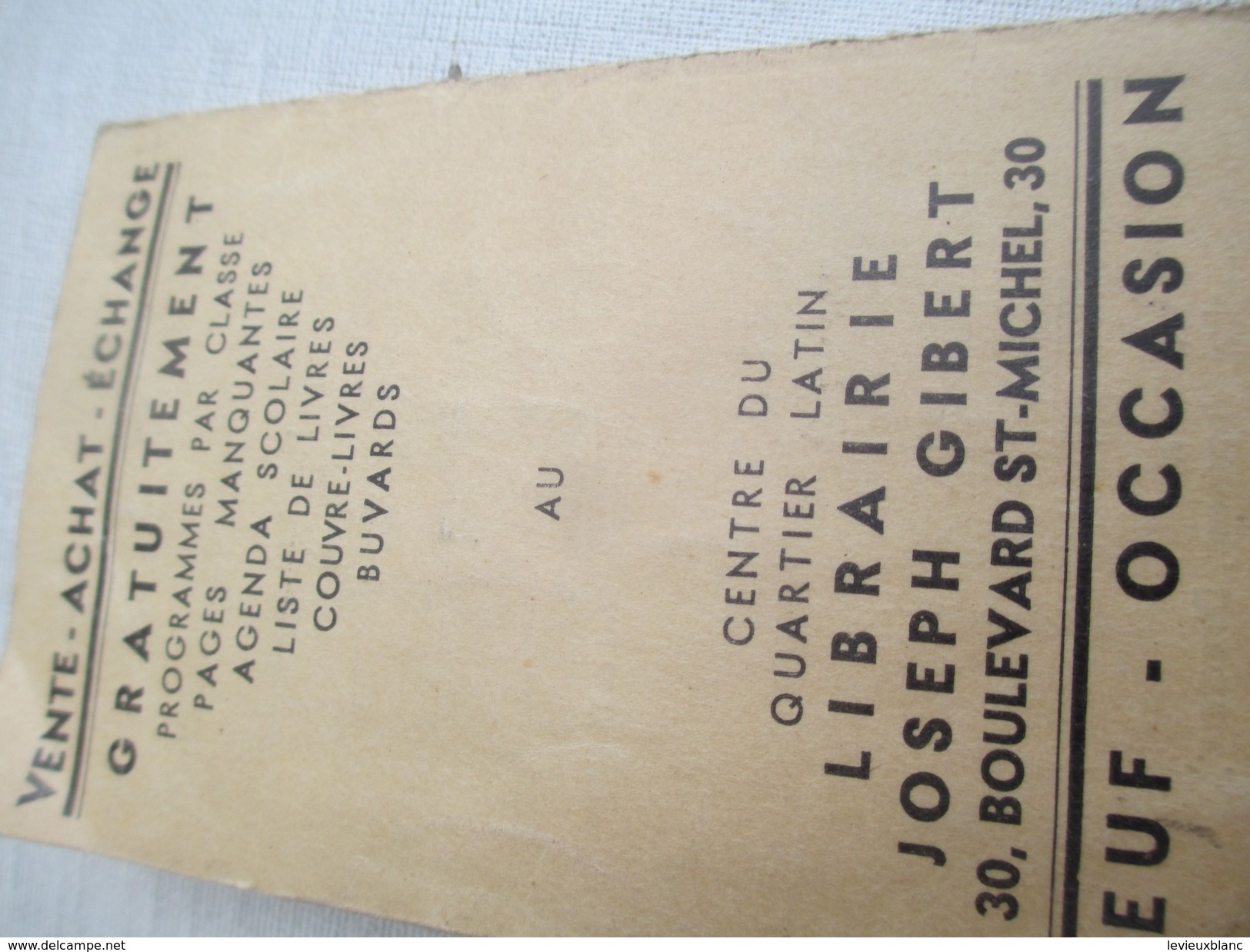 Carte D'identité Scolaire/Enseignement Du Second Degré/Institut Gay-Lussaqc/Paris/Lib. Gibert/ Université/ 1938    AEC78 - Non Classés