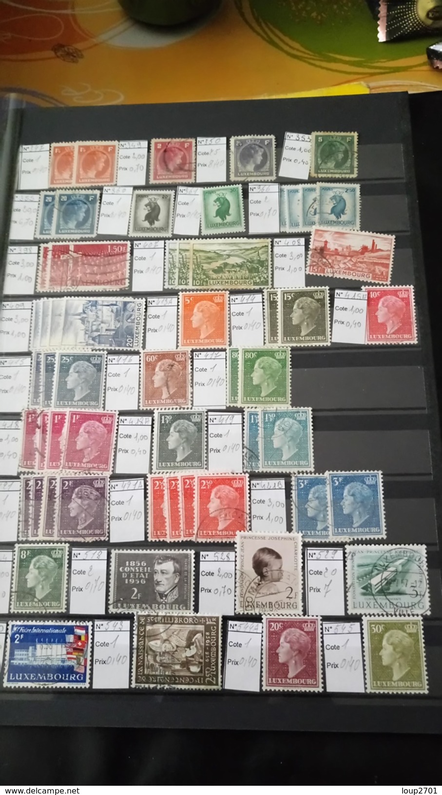 D120 LOT FEUILLES LUXEMBOURG + TUNISIE A TRIER BELLE COTE DÉPART 10&euro; - Collections (with Albums)