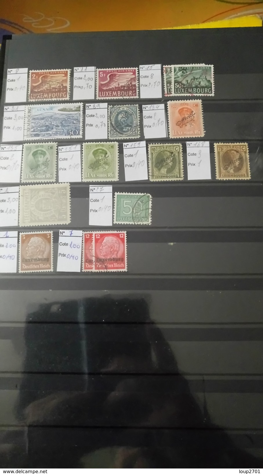 D120 LOT FEUILLES LUXEMBOURG + TUNISIE A TRIER BELLE COTE DÉPART 10&euro;