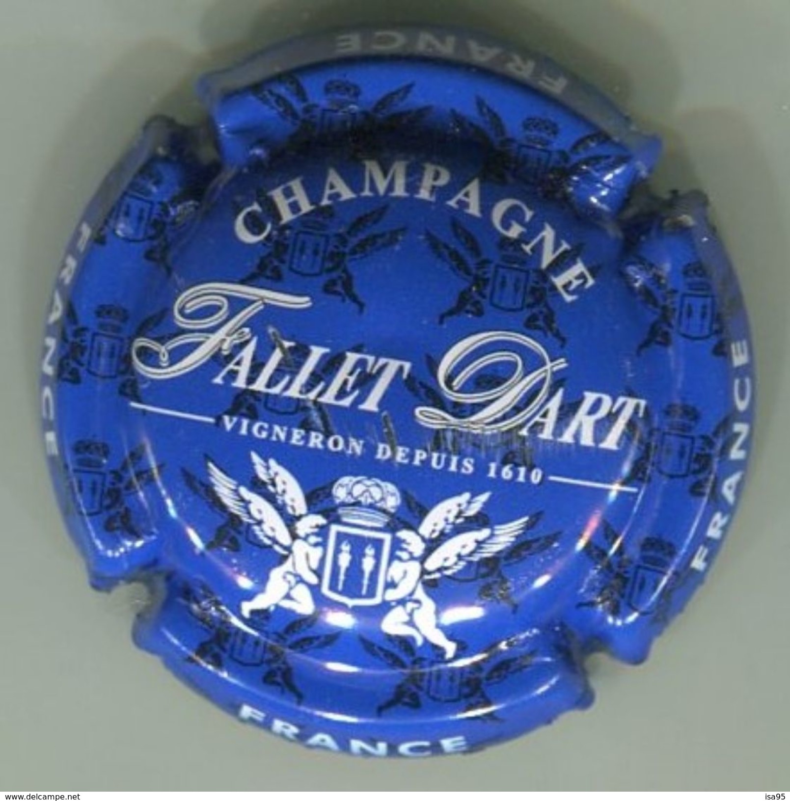 CAPSULE-CHAMPAGNE FALLET-D'ART N°19b Bleu & Blanc - Autres & Non Classés