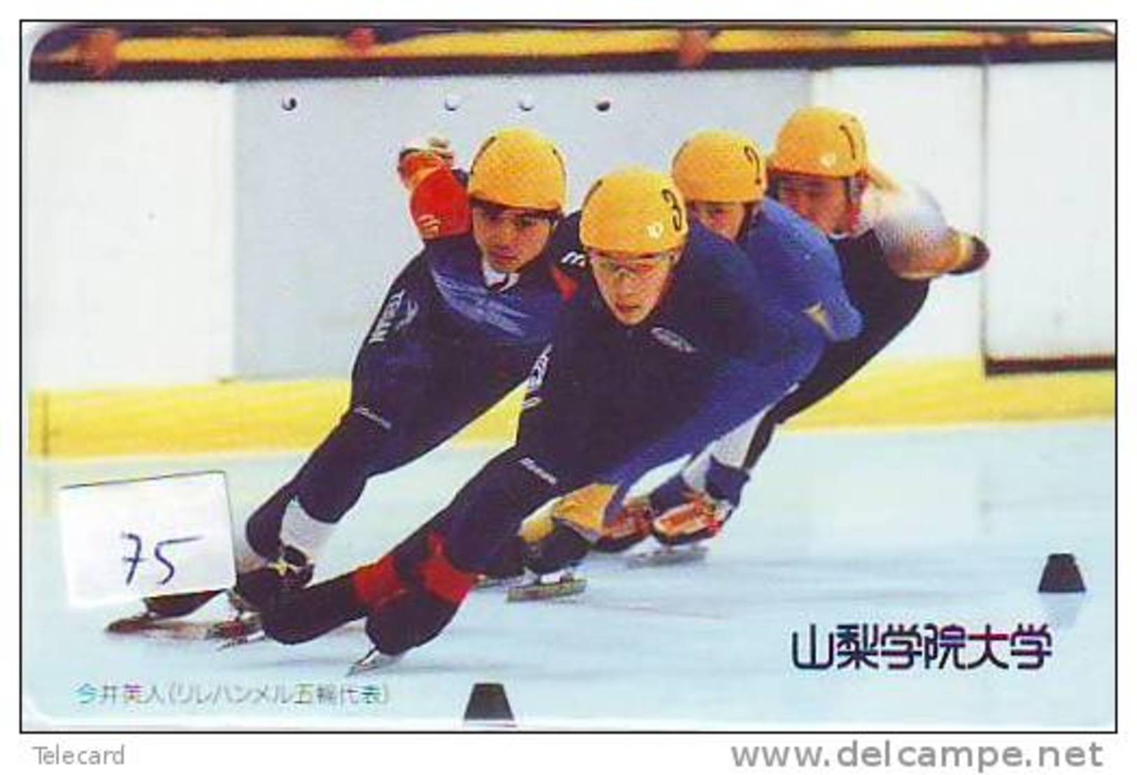 Telecarte PATINAGE Schaatsen Japan (75) EISLAUF SPEEDSKATING SKATING Phonecard Japon - Sport