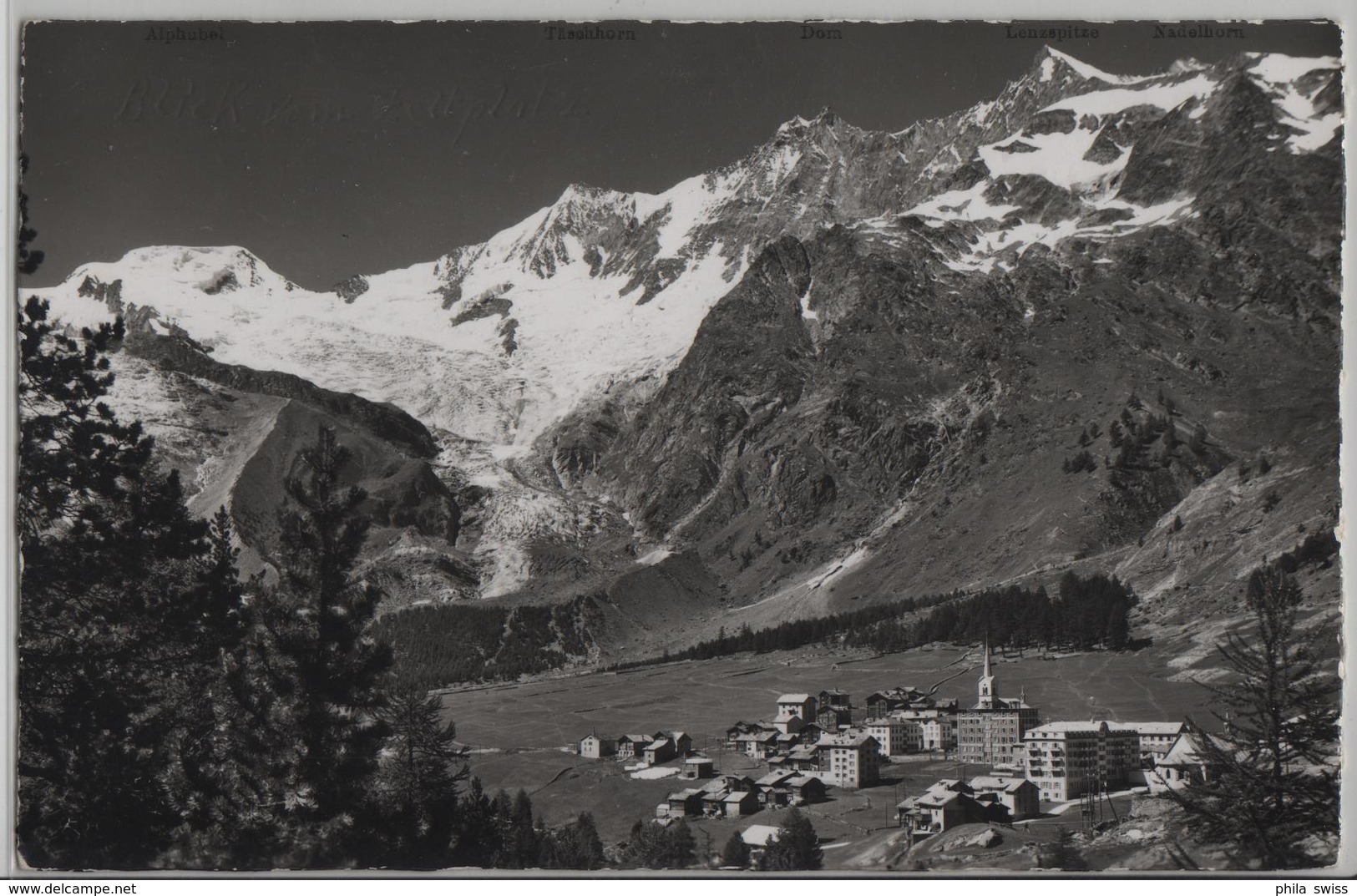 Saas-Fee - Feegletscher Und Hohbalengletscher - Photo: E. Gyger No. 10464 - Saas-Fee