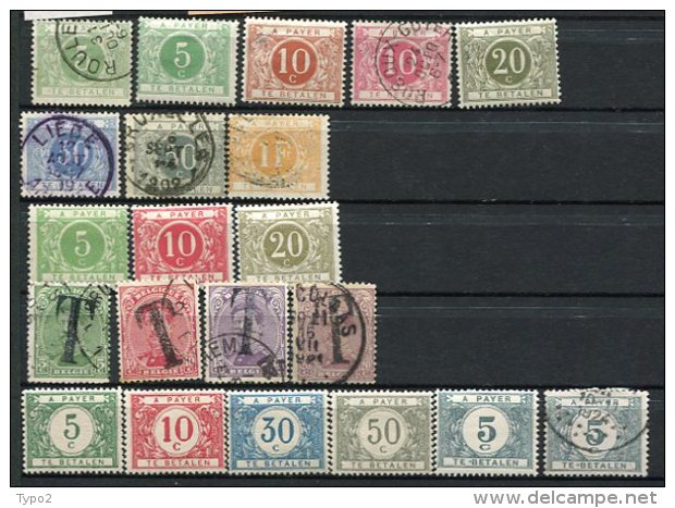 TAXE -  Collection  *, (o)  R 2 Scans - Briefmarken