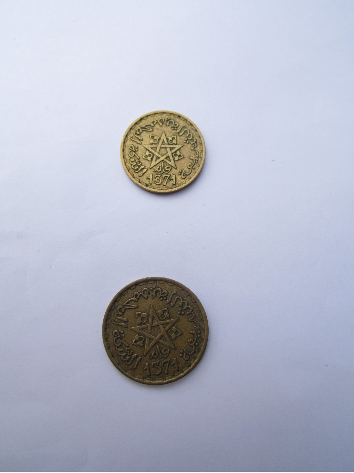 2 Pièces 20-et-10 Francs Protectorat-Français 1371/1952-MAROC-( Morocco ) - Marruecos