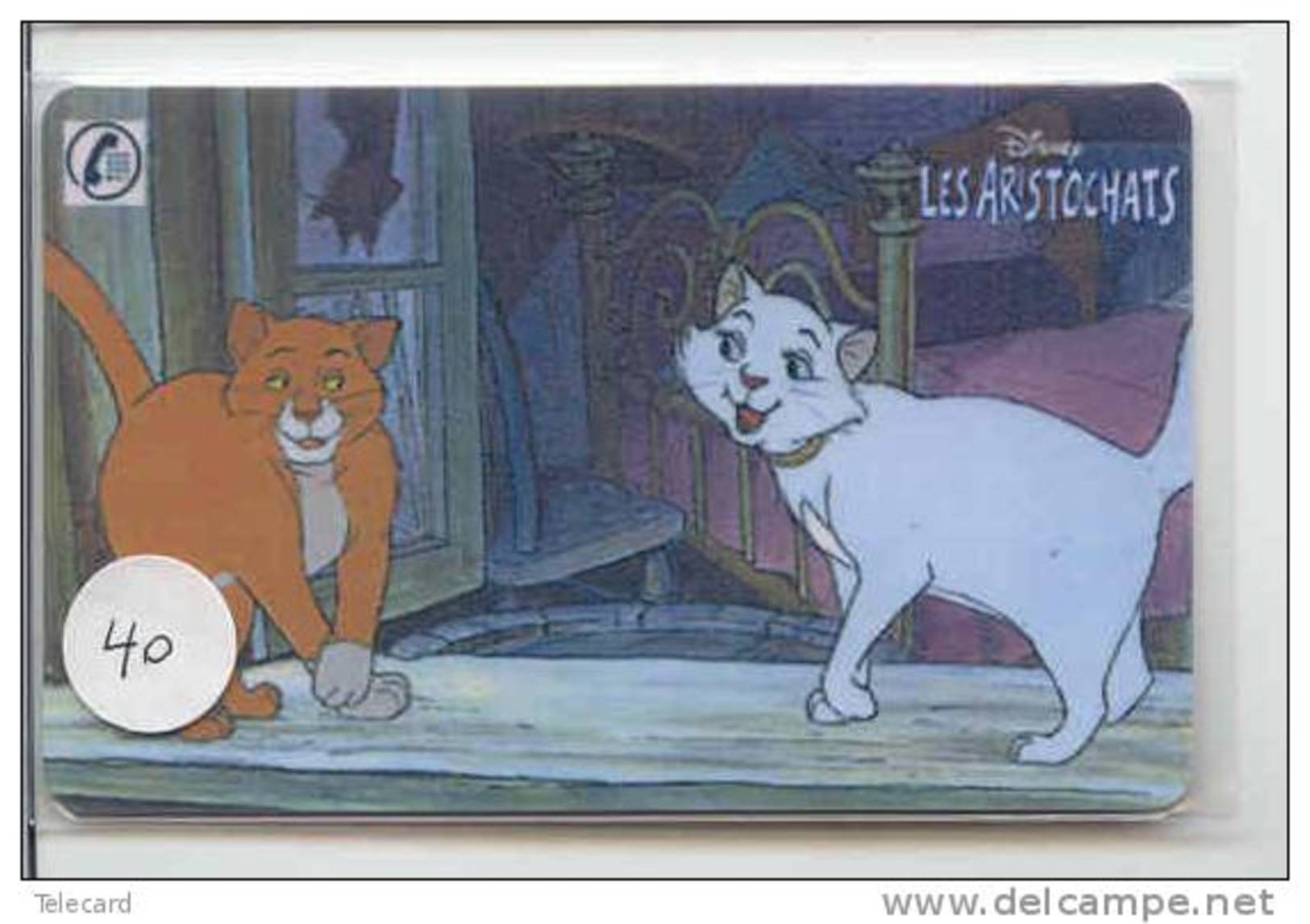 Carte Prépayée * SEPA (40) TELEPHONIQUE FRANCE * DISNEY * PHONECARD * TELEFONKARTE * CINEMA * LES ARISTOCHATS - Disney