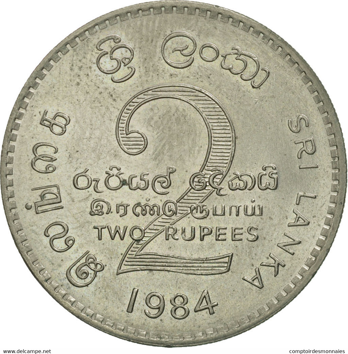 Monnaie, Sri Lanka, 2 Rupees, 1984, SUP, Copper-nickel, KM:147 - Sri Lanka