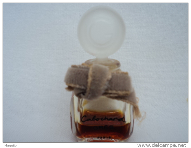GRES " CABOCHARD " MINI  BOUCHON VERRE  PRESQUE VIDE   LIRE ET VOIR!! - Miniatures Femmes (sans Boite)
