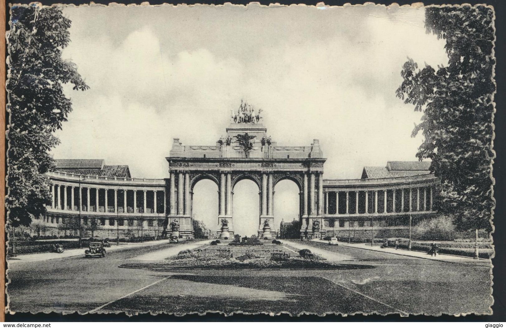 °°° 6237 - BELGIO - BRUXELLES - ARCADE DU CINQUANTENAIRE - 1958 With Stamps °°° - Monumenti, Edifici