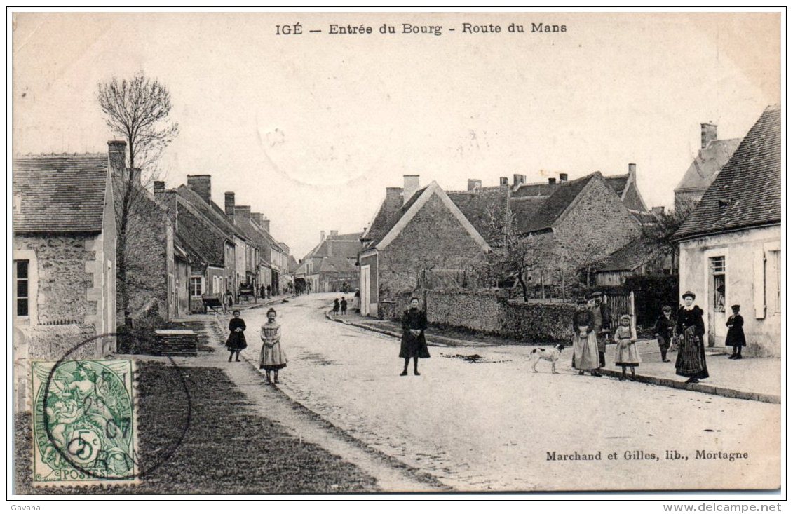 61 IGE - Entrée Du Bourg - Route Du Mans   (Recto/Verso) - Autres & Non Classés