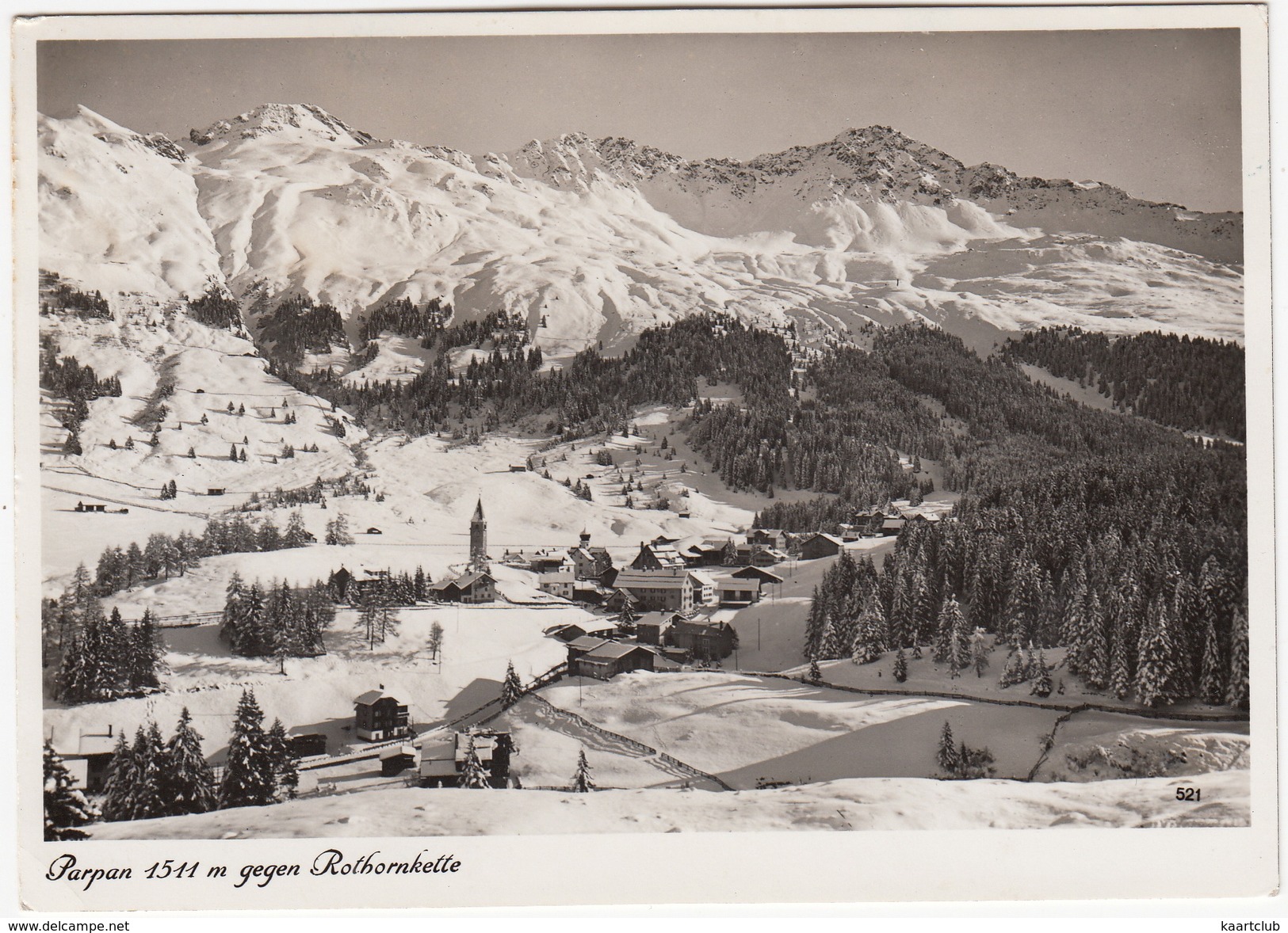 Parpan 1511 M Gegen Rothornkette  - (1939) - (GR, Suisse/Schweiz) - Parpan