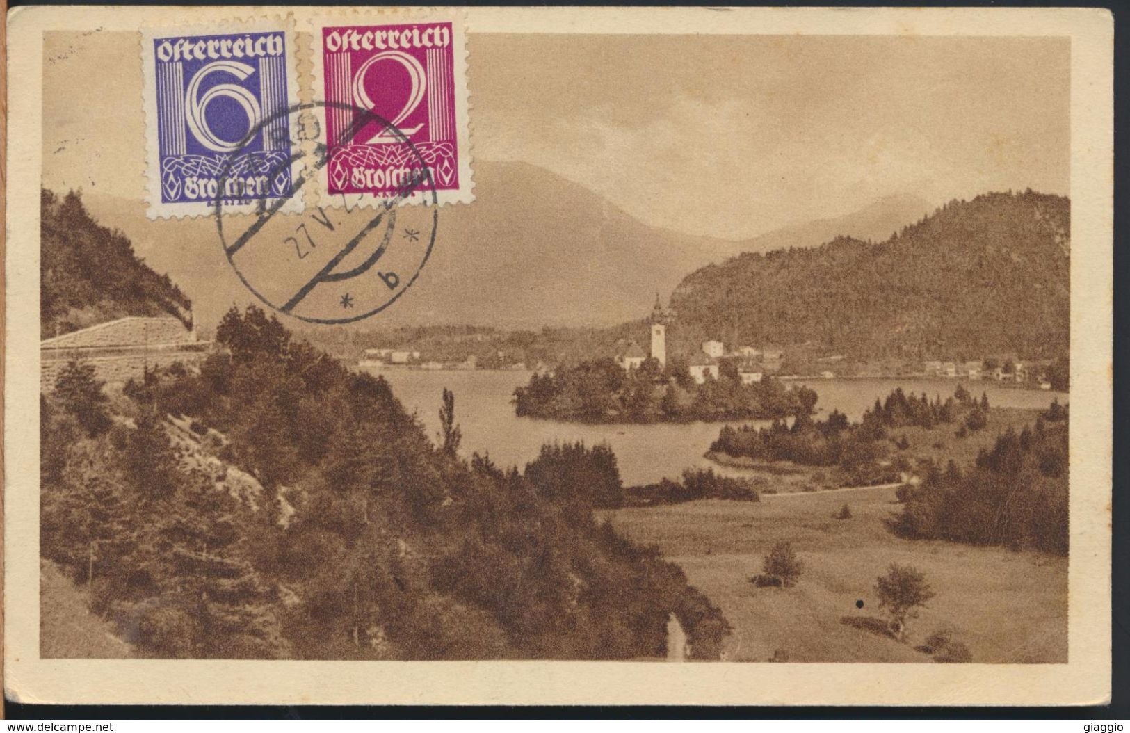 °°° 6252 - AUSTRIA - HARD - PANORAMA - 1929 With Stamps °°° - Hard