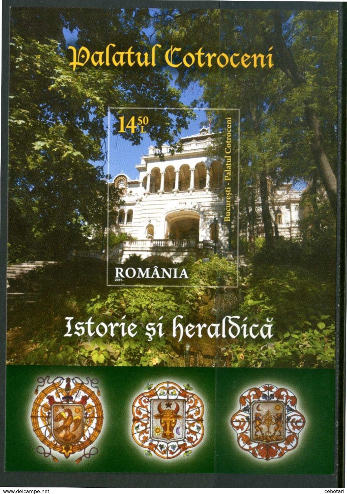 ROMANIA 2011** - Bucarest - Palazzo Cotroceni - Block MNH Come Da Scansione. - Nuovi