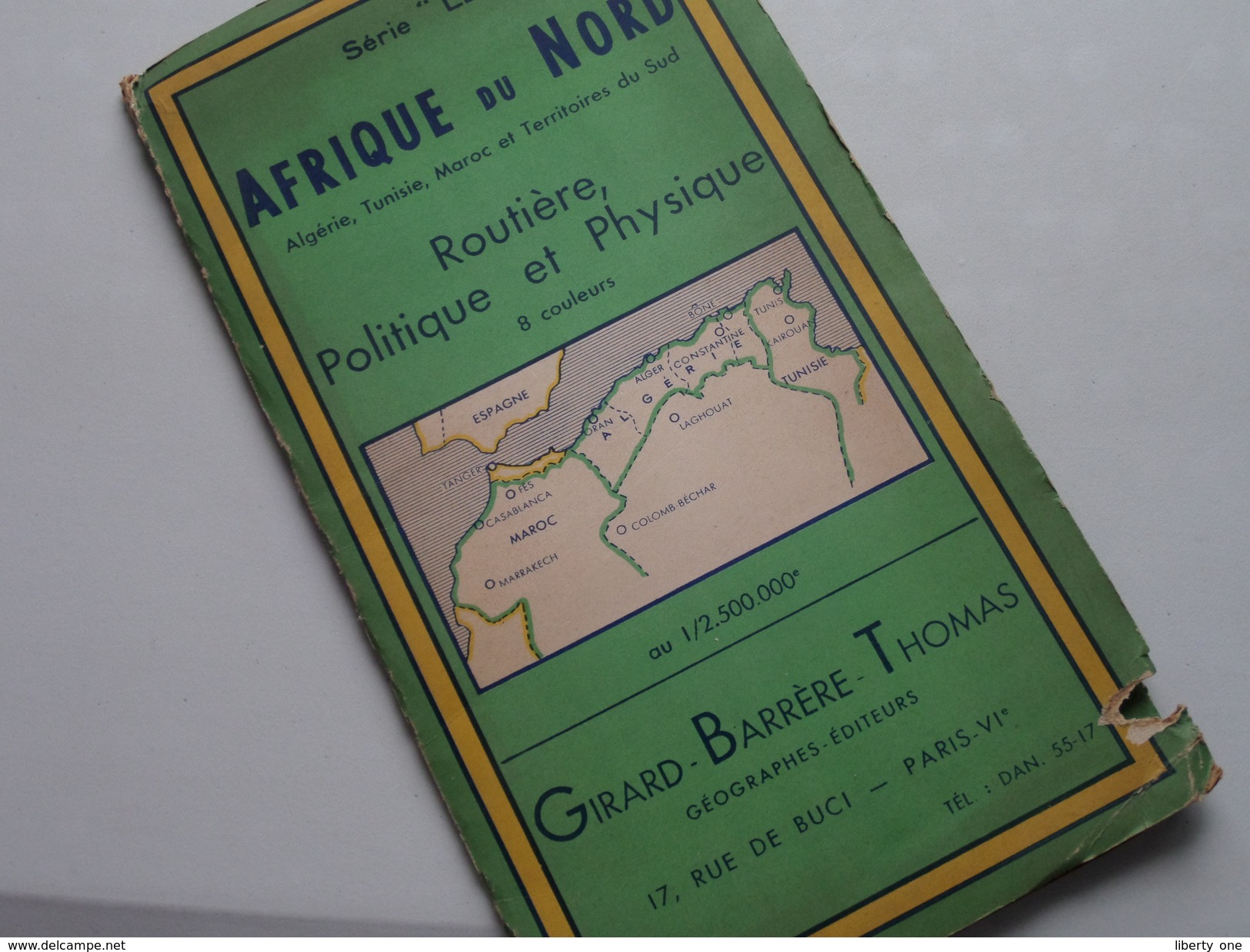 AFRIQUE Du NORD Au 1/2.500.000e ( Série " Les Nations " ) Girard -  Barrère - Thomas : Anno 1956 ( Voir Photo ) ! - Geographical Maps