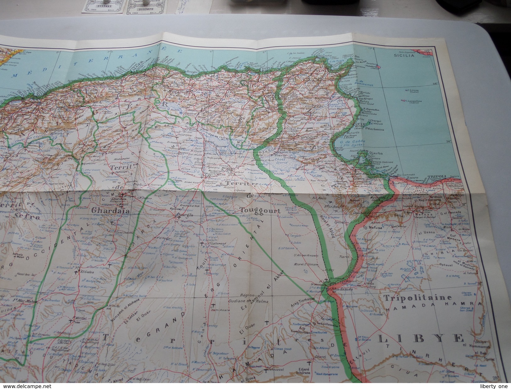 AFRIQUE Du NORD Au 1/2.500.000e ( Série " Les Nations " ) Girard -  Barrère - Thomas : Anno 1956 ( Voir Photo ) ! - Geographical Maps