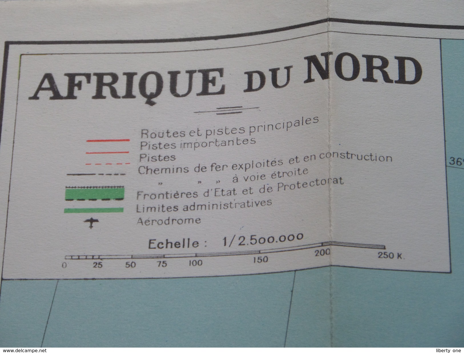 AFRIQUE du NORD au 1/2.500.000e ( Série " Les Nations " ) Girard -  Barrère - Thomas : Anno 1956 ( voir Photo ) !