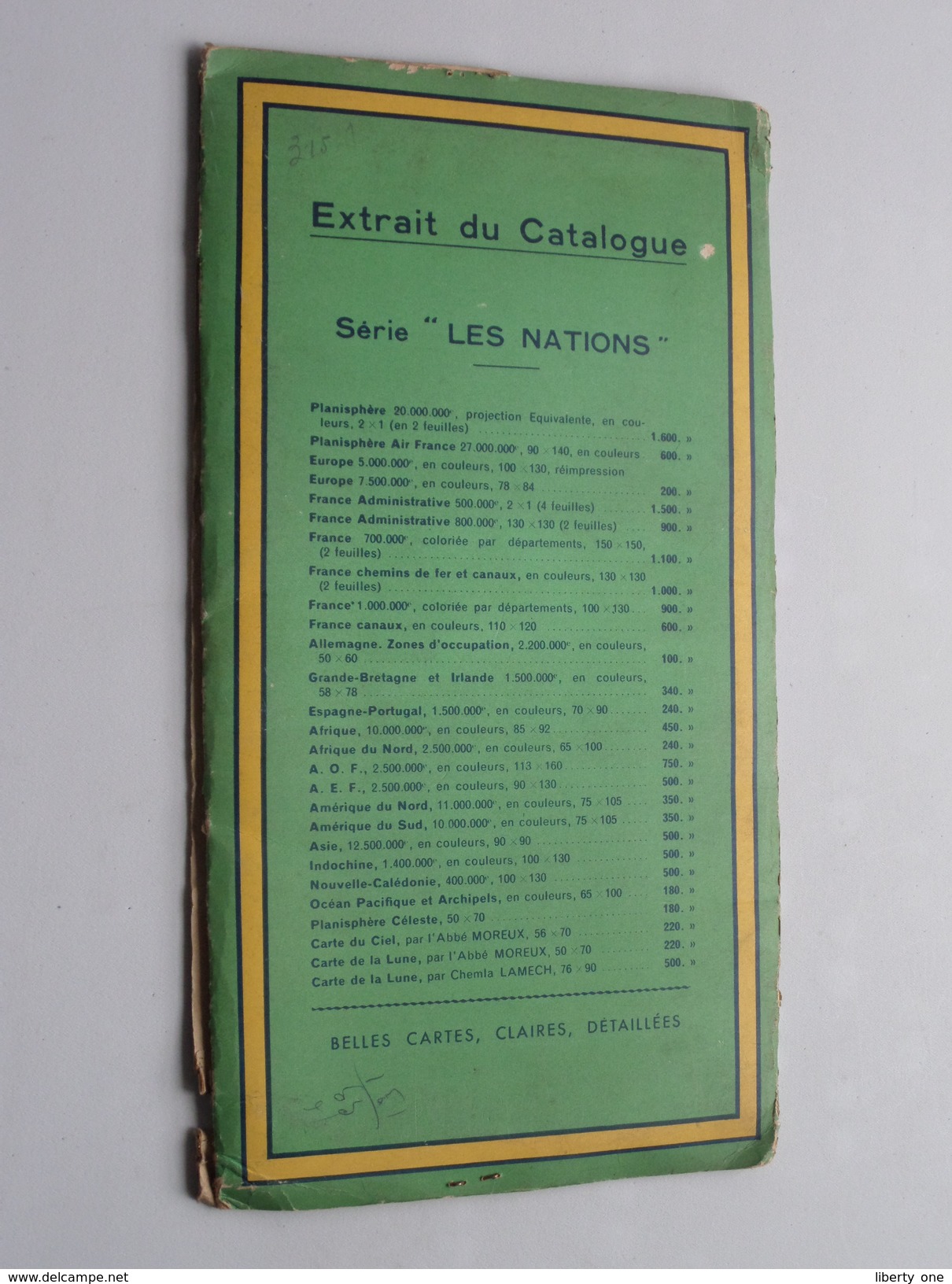 AFRIQUE du NORD au 1/2.500.000e ( Série " Les Nations " ) Girard -  Barrère - Thomas : Anno 1956 ( voir Photo ) !