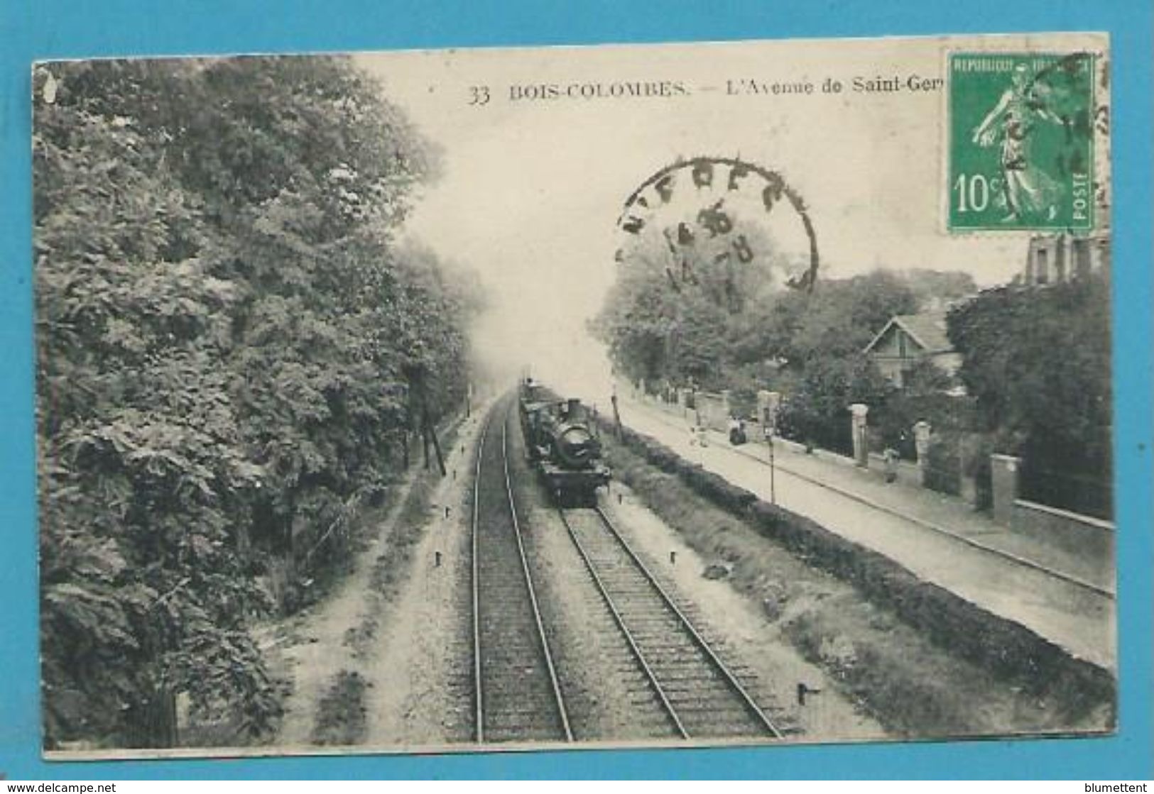 CPA 33 - Chemin De Fer Train BOIS-COLOMBES 92 - Andere & Zonder Classificatie