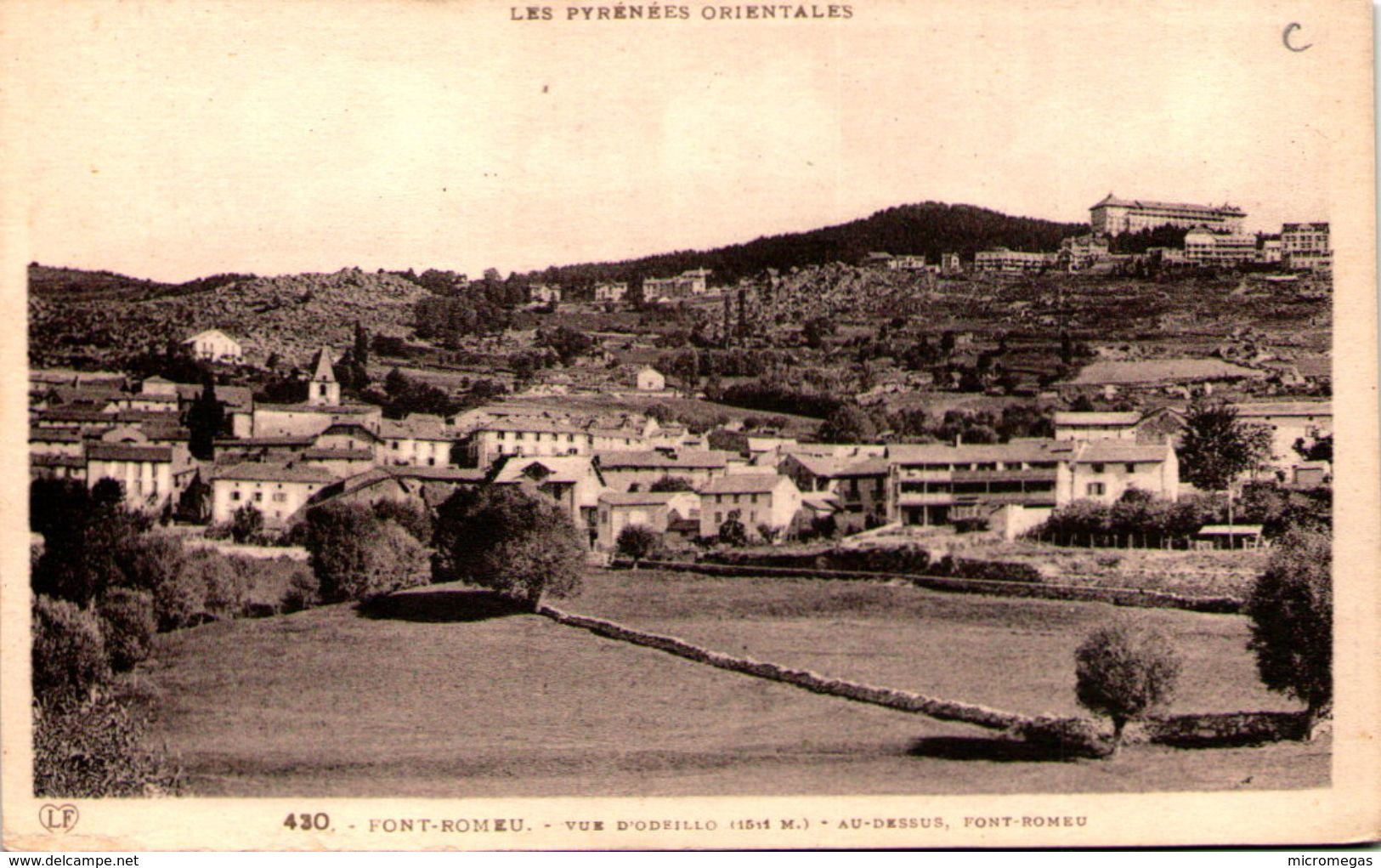 66 - FONT-ROMEU - Vue D'Odeillo - Au-dessus, Font-Romeu - Autres & Non Classés