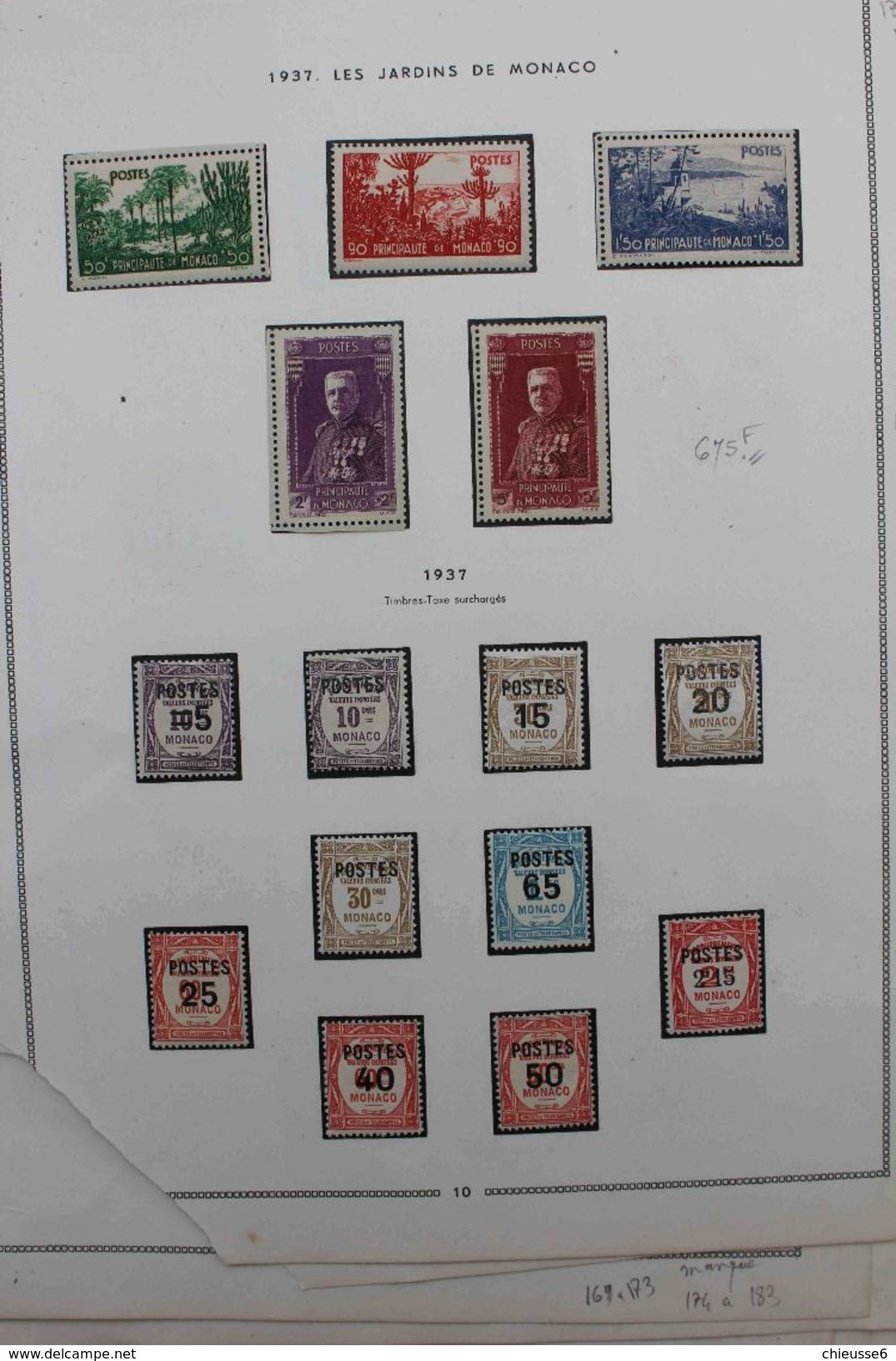 Monaco Lot AC156*   Cote + 3500 Euro; - Collections, Lots & Series