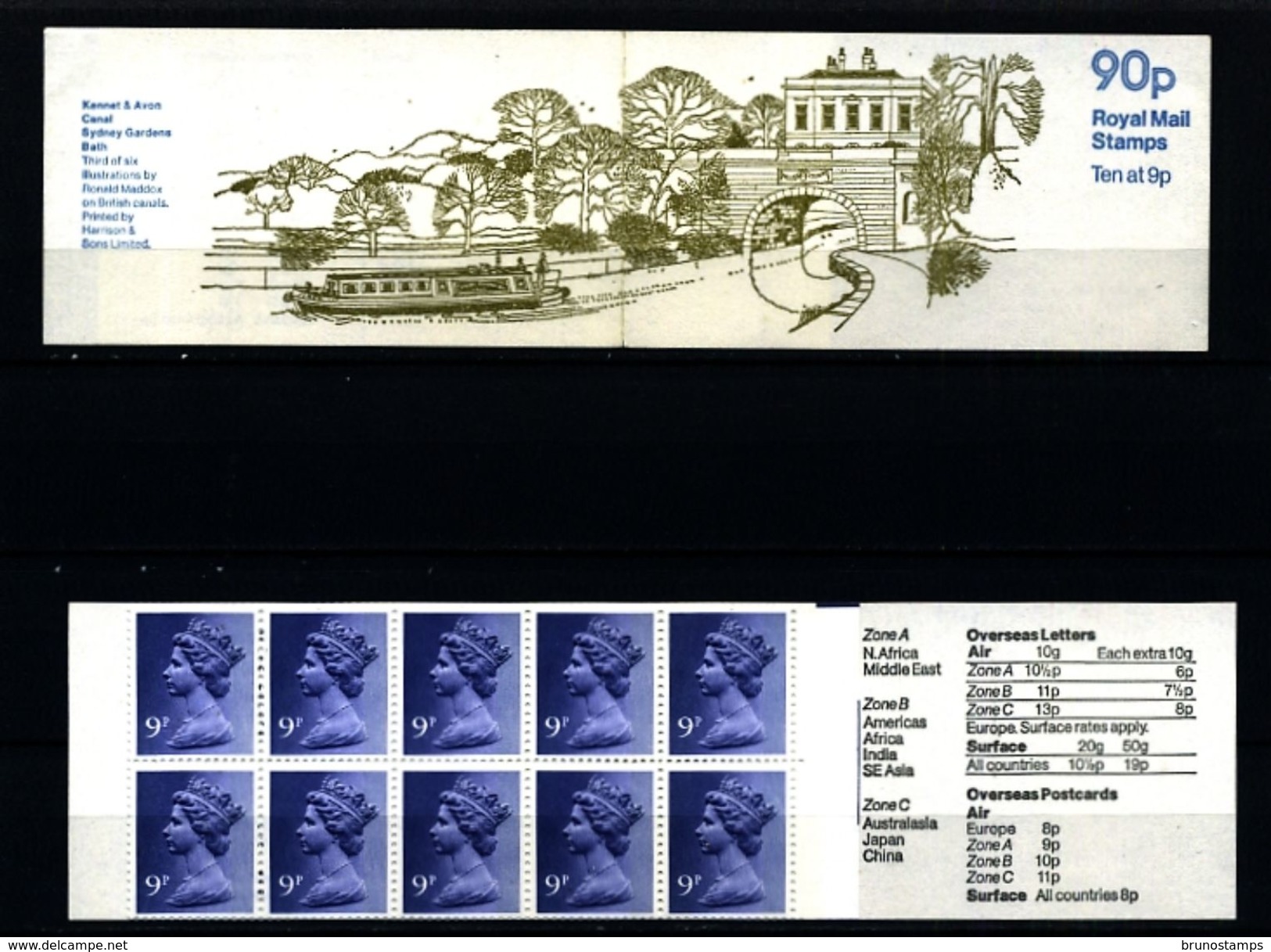 GREAT BRITAIN - 1978  90 P.  BOOKLET  KENNET AVON  RM  MINT NH  SG FG 4b - Booklets