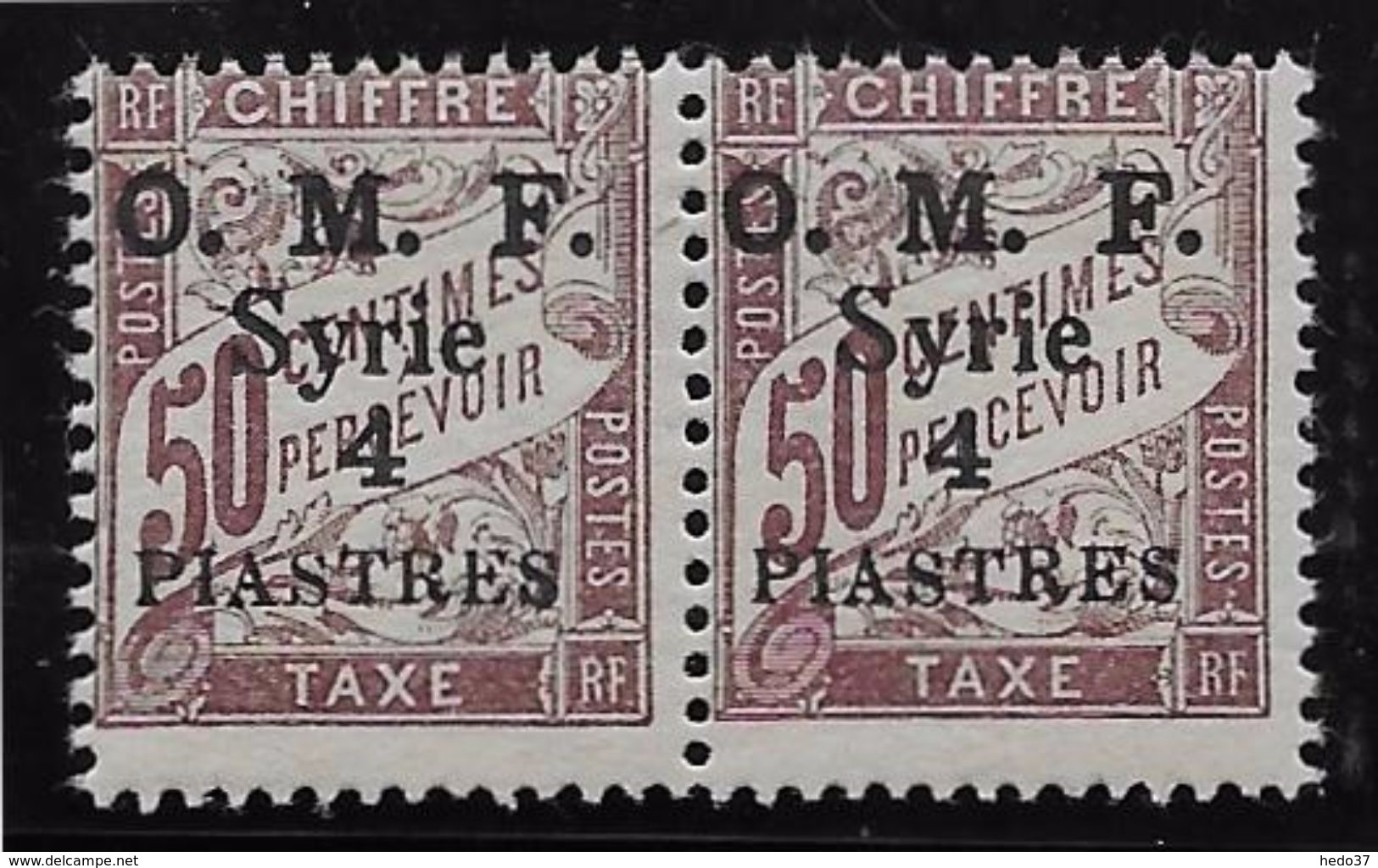 Syrie Taxe N°8 - Paire  - Neuf ** Sans  Charnière - Superbe - Timbres-taxe