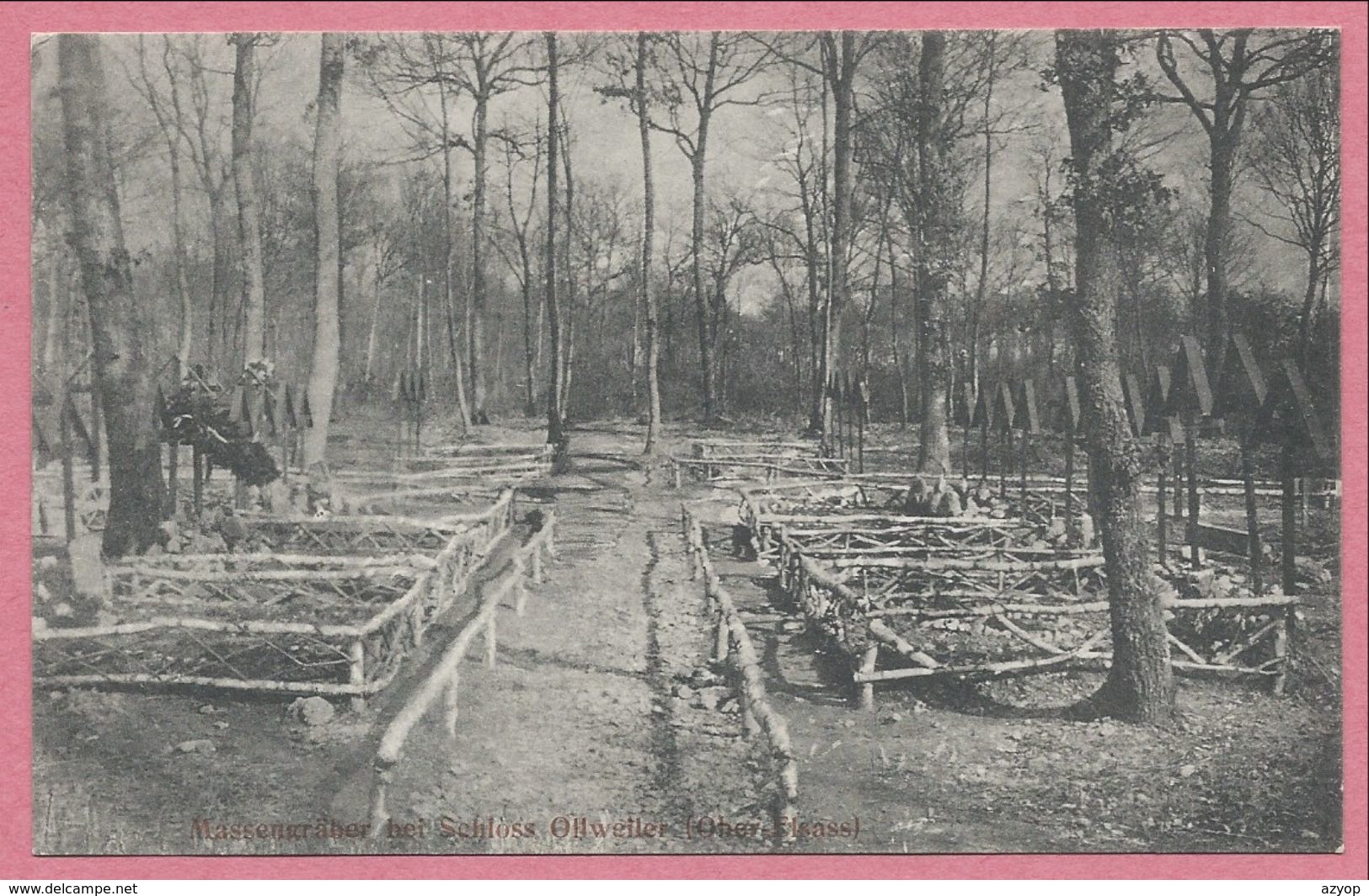 68 - HARTMANNSWEILERKOPF - VIEIL ARMAND - Massengräber Bei Schloss OLLWEILER - Guerre 14/18 - 3 Scans - Sonstige & Ohne Zuordnung