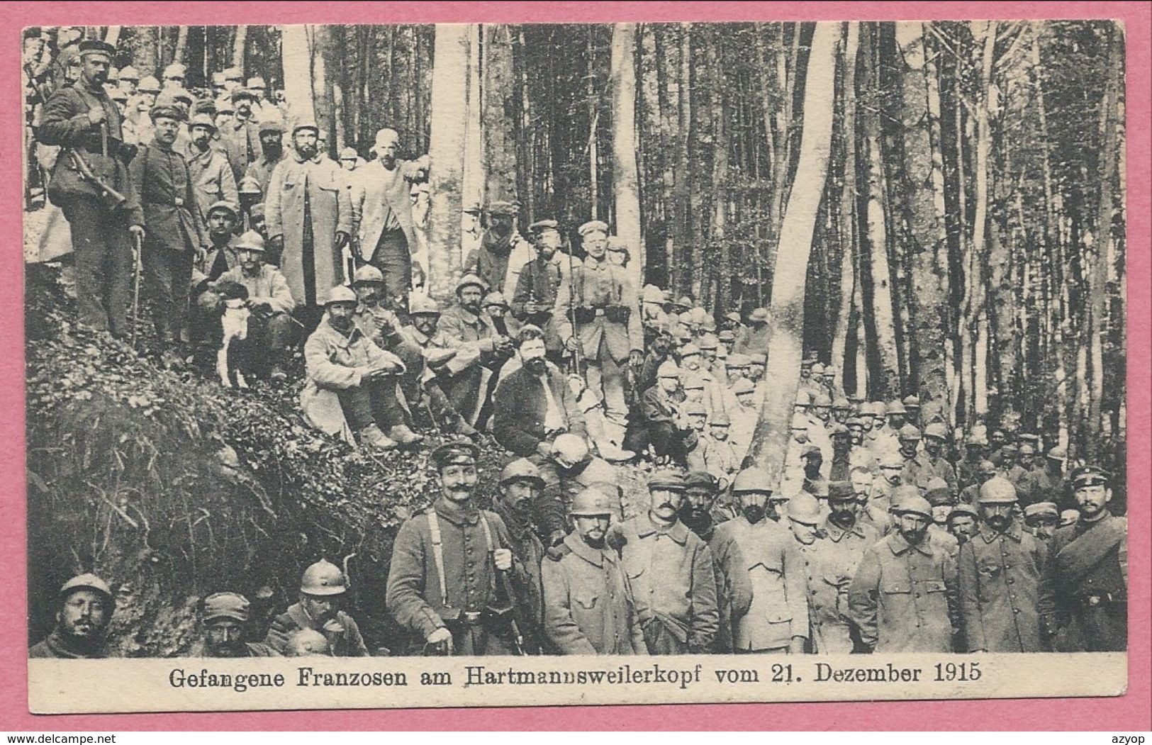 68 - HARTMANNSWEILERKOPF - VIEIL ARMAND - Gefangene Franzosen - Prisonniers Français - 21 Dezember 1915 - Feldpost - Autres & Non Classés