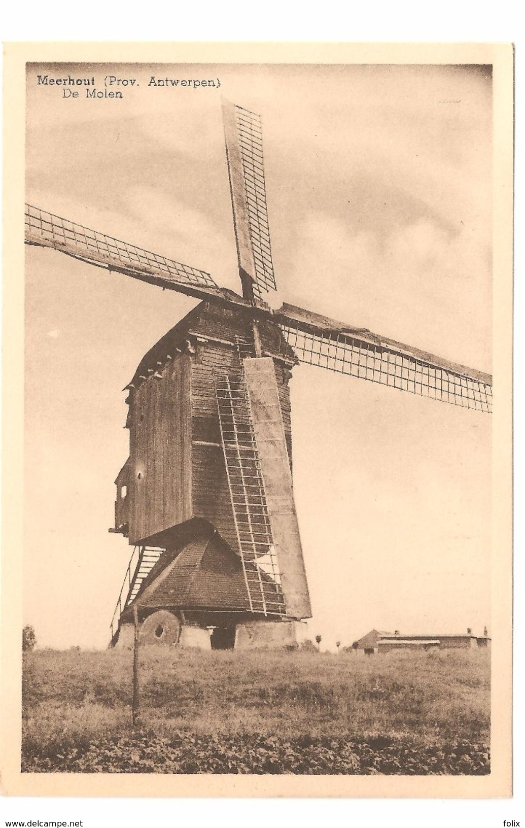 Meerhout - Prov. Antwerpen - De Molen - Uitgever Van Brabant - Dierckxsens, Kruidenierswaren - Moulin / Mill - Meerhout