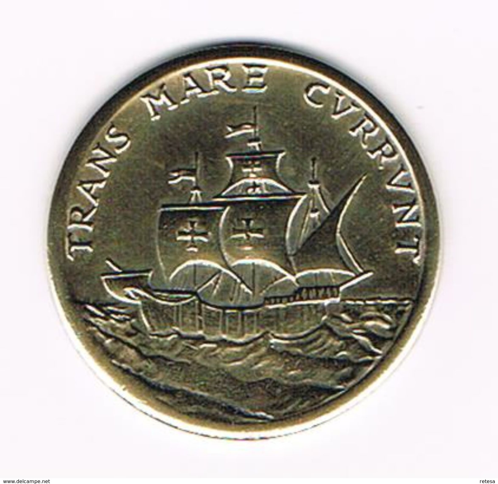 ) PENNING  CRISTOFORO COLOMBO  - TRANS MARE CURRUNT - Monete Allungate (penny Souvenirs)