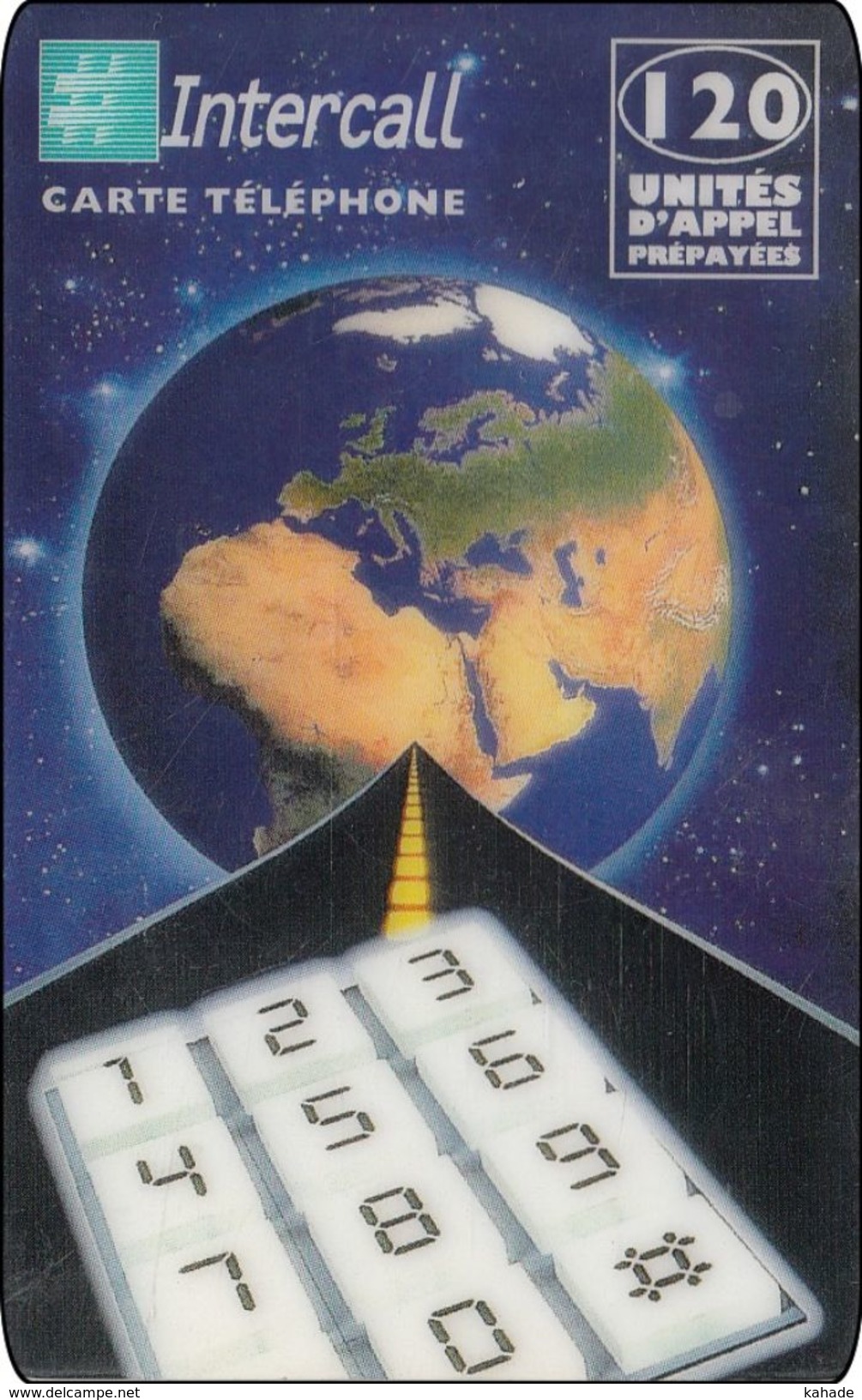 Phonecard Globe Weltkugel - Ruimtevaart