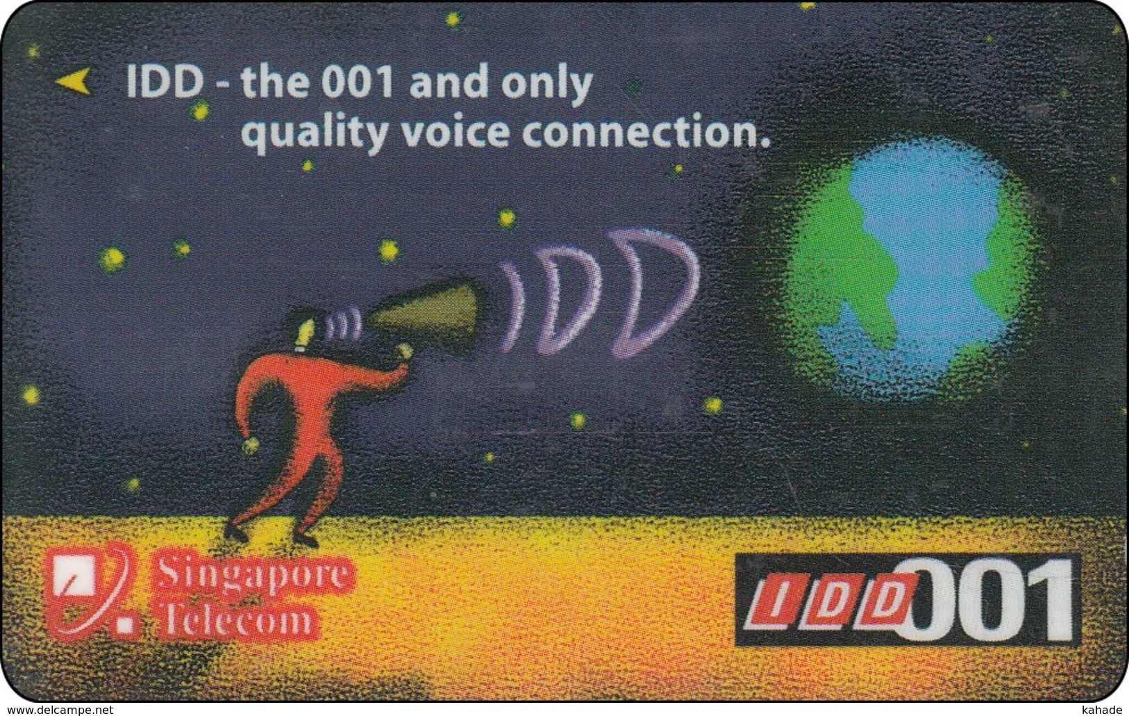 Singapore Phonecard Globe Weltkugel IDD - Espace