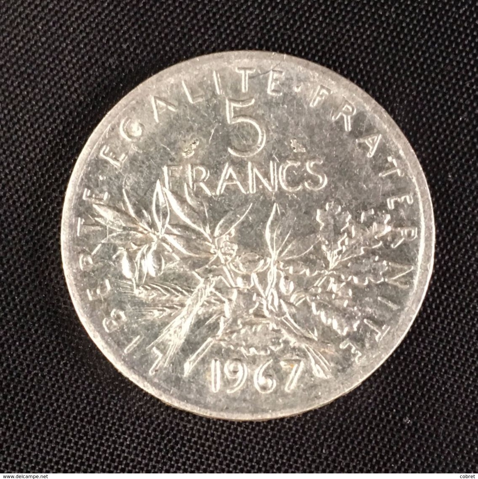 5 Francs Semeuse Argent 1967 - Autres & Non Classés