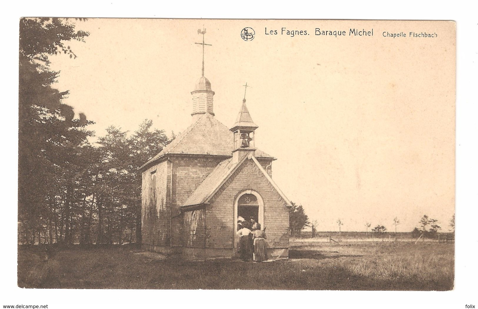 Les Fagnes - Baraque Michel - Chapelle Fischbach - Animée - Cachet Baraque Michel Au Verso - Jalhay