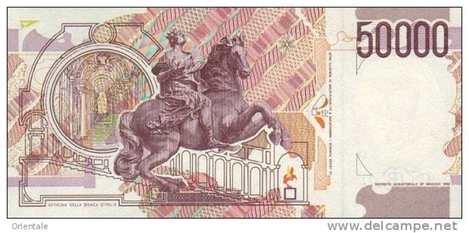 ITALY P. 116c 50000 1999 UNC - 50000 Lire