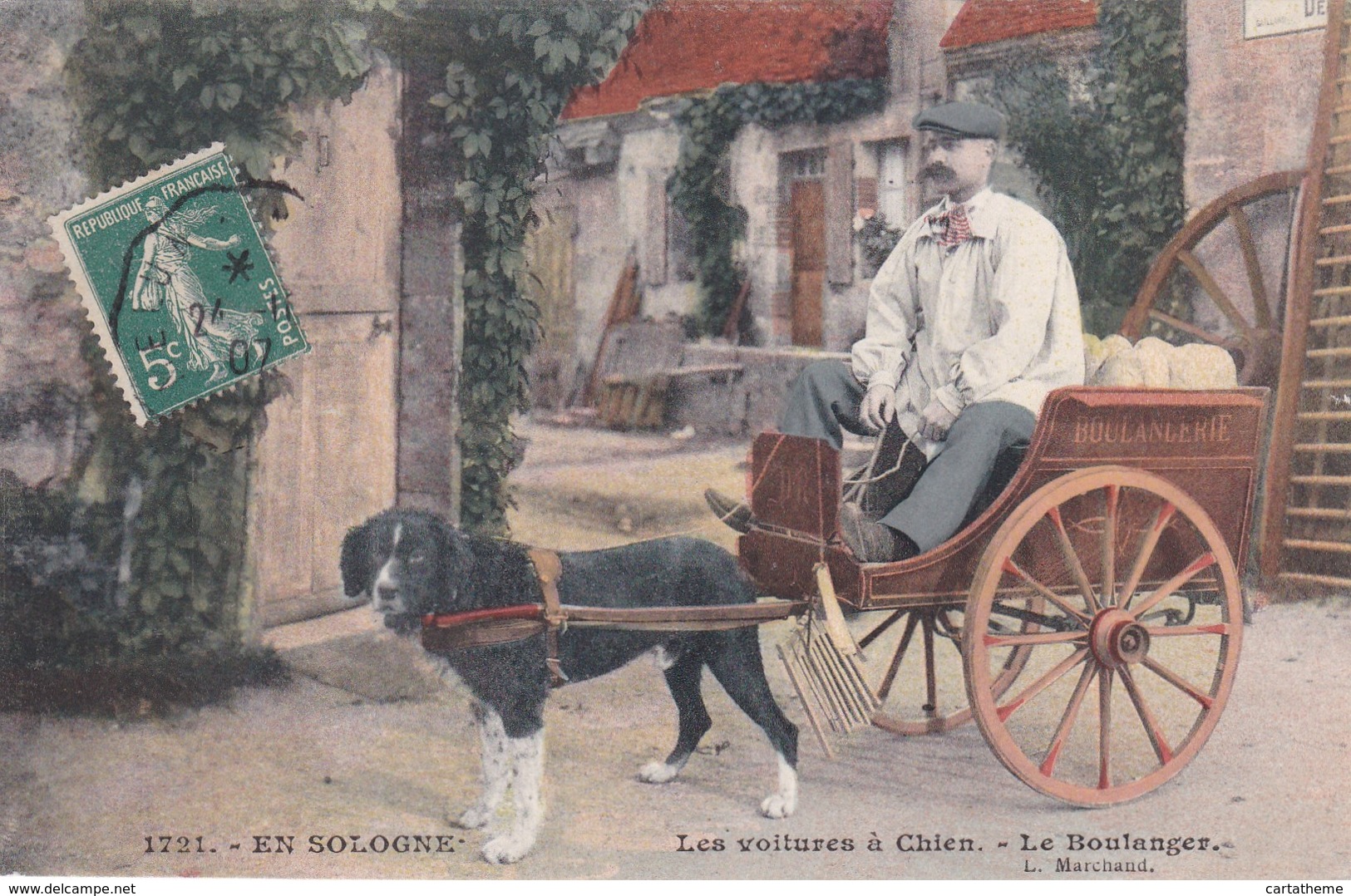 CPA - Métier - Boulanger - Les Voitures à Chien - Sologne - Centre-Val De Loire