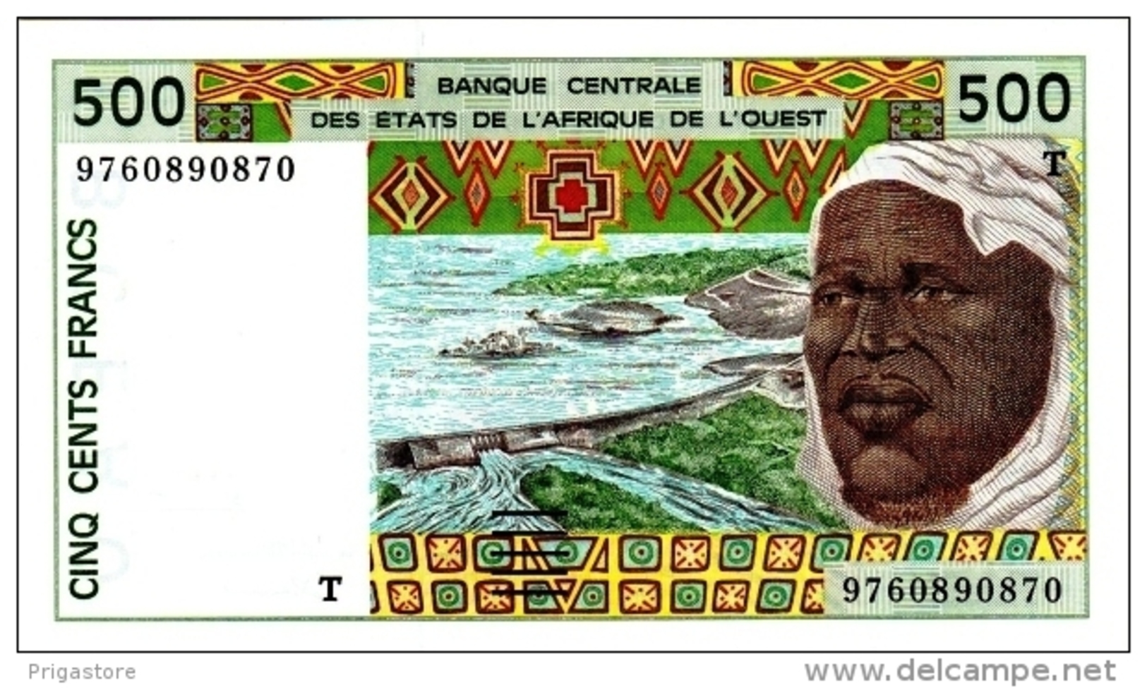 West African States - Afrique De L´ouest Togo 1997 Billet 500 Francs Pick 810 G Neuf 1er Choix UNC - Togo