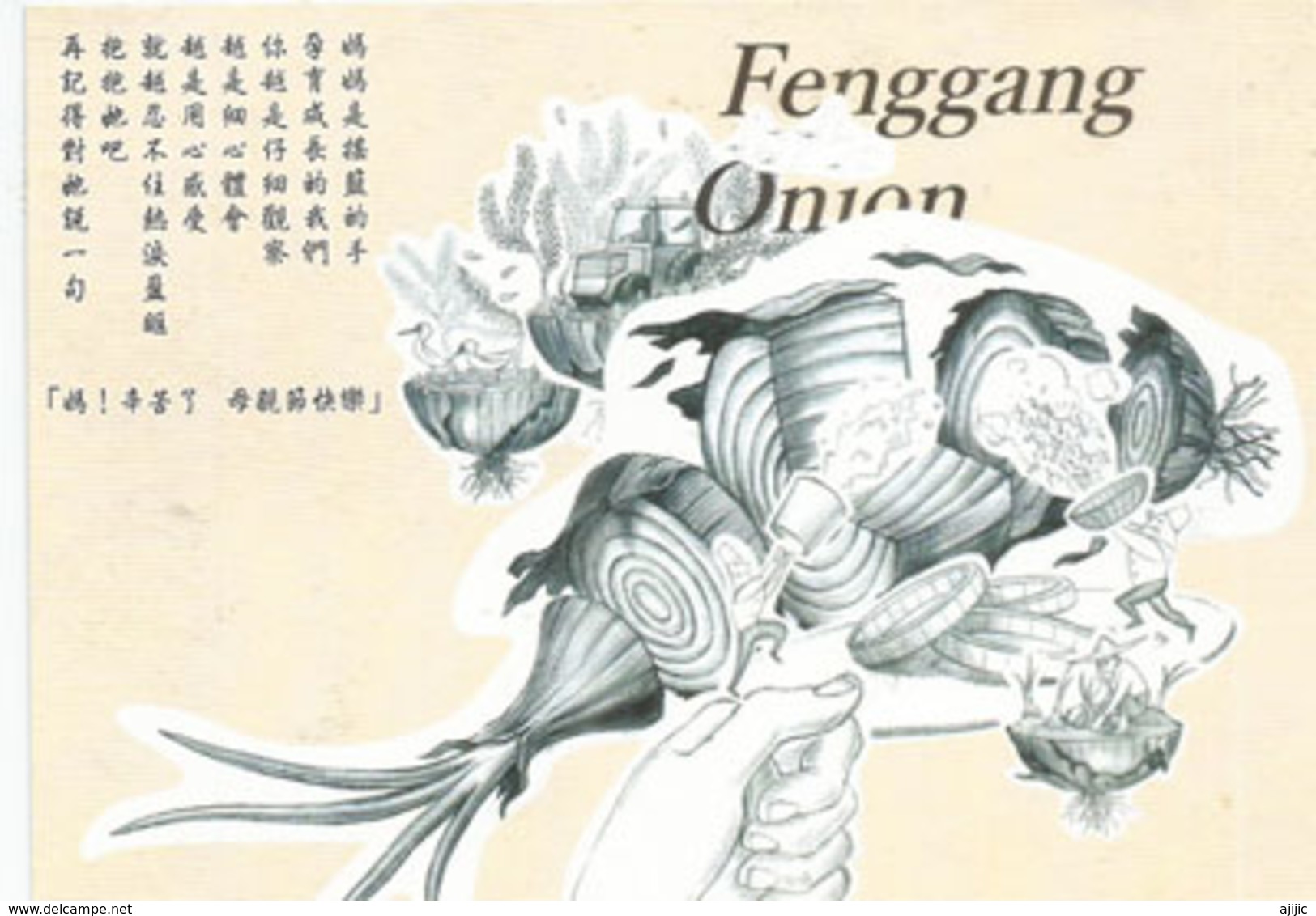 Fenggang Onion Of China, Postcard Addeessed To Andorra, With Arrival Postmark - Geneeskrachtige Planten