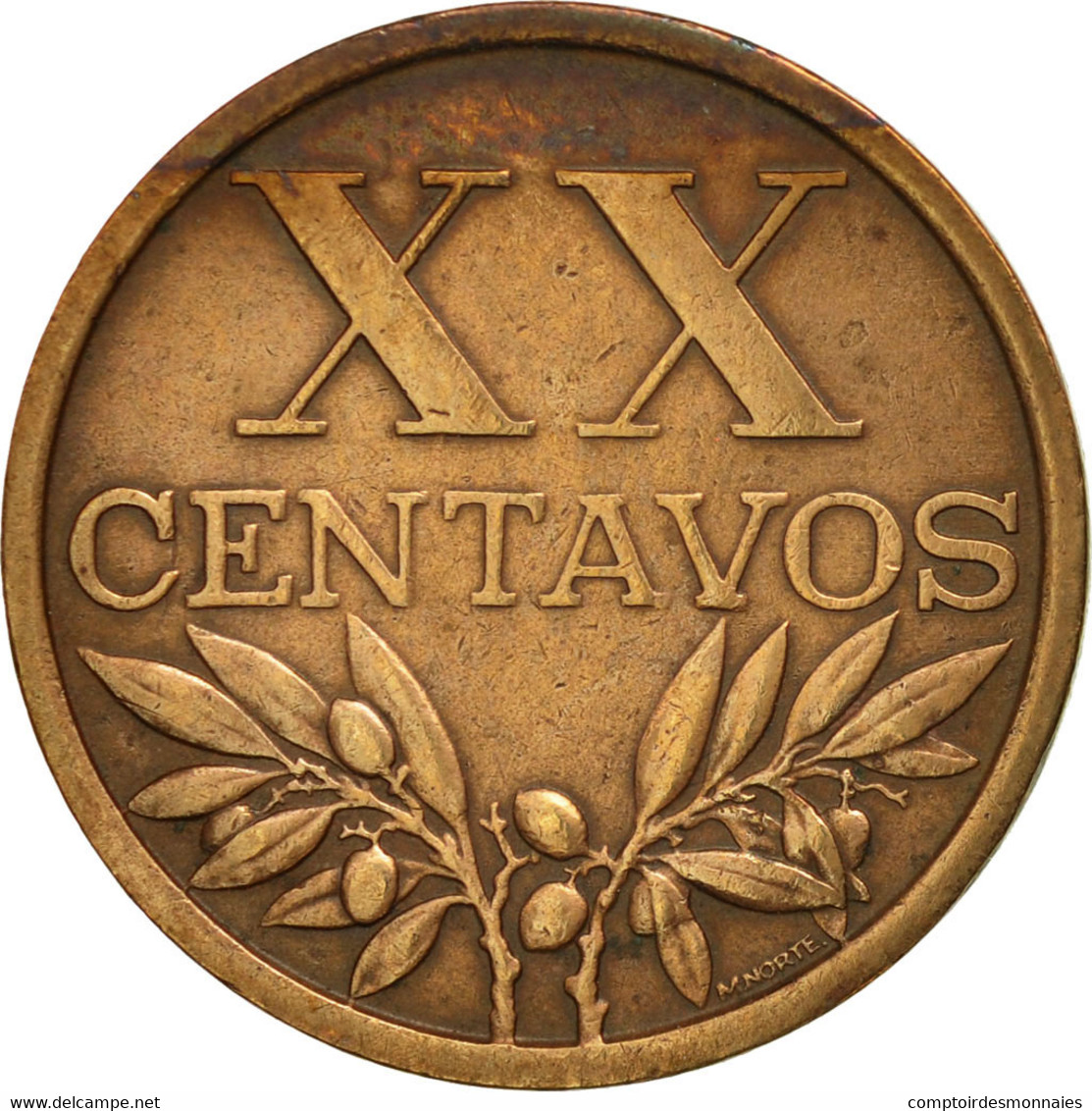 Monnaie, Portugal, 20 Centavos, 1966, TTB, Bronze, KM:584 - Portugal