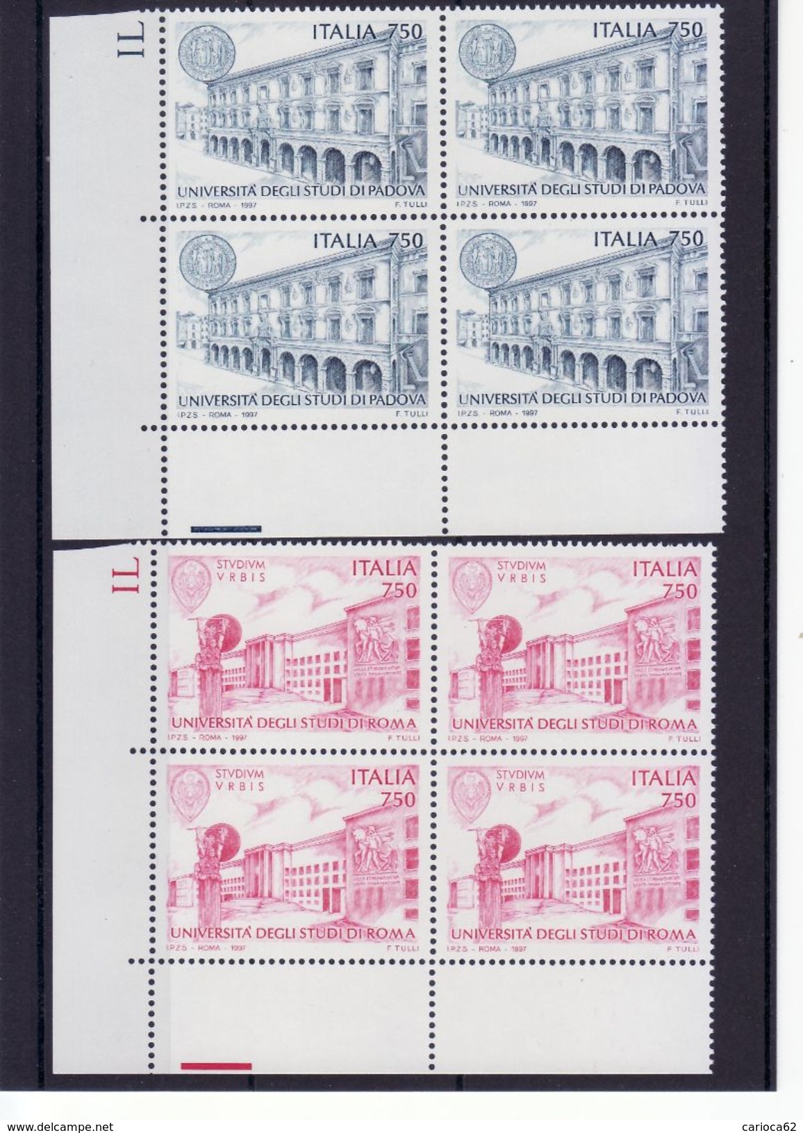 1997 - QUARTINA " SCUOLE D' ITALIA " NUOVA MNH** VEDI++++ - 1991-00:  Nuovi