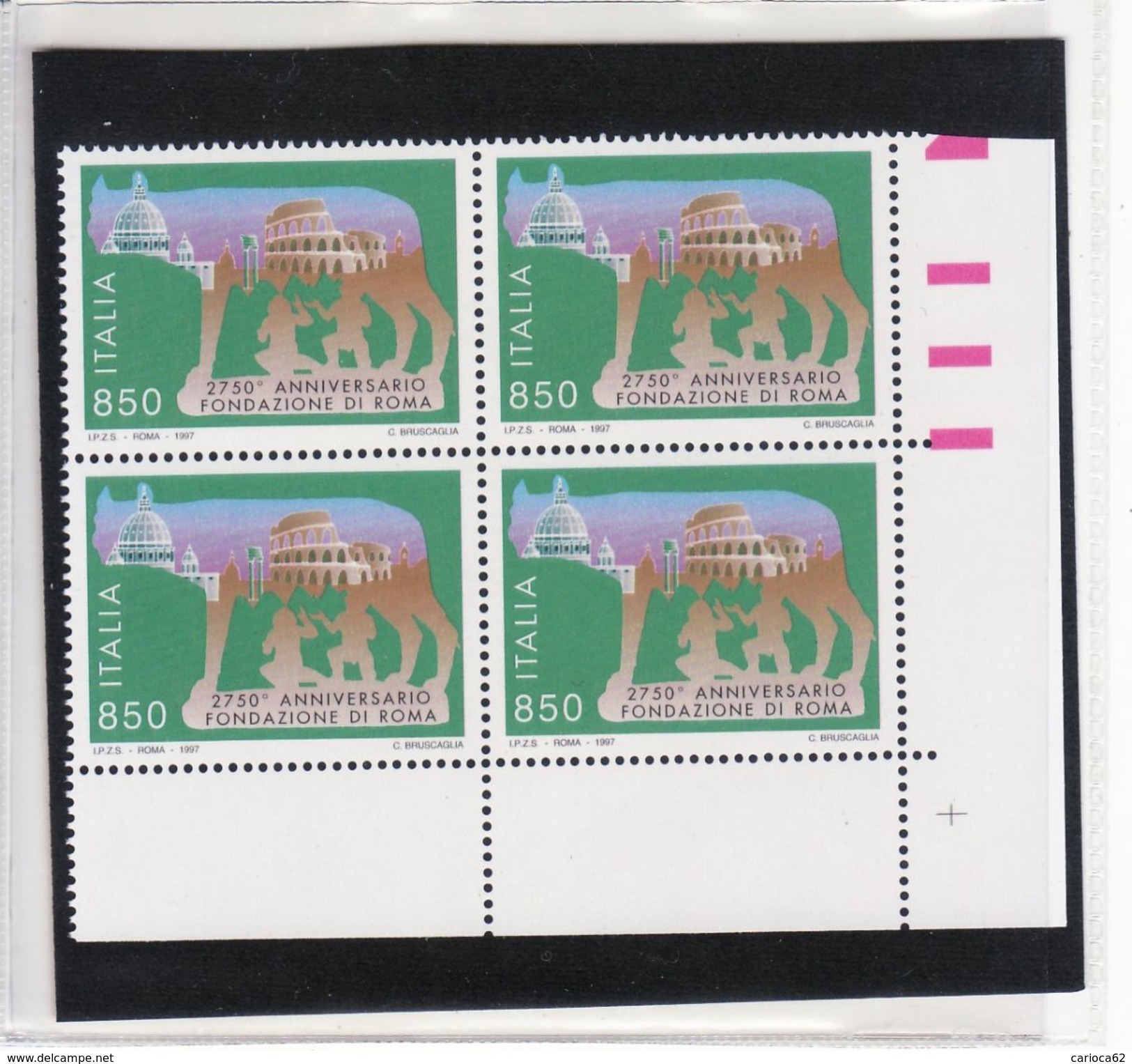 1997 - QUARTINA " ANNIV. FONDAZIONE DI ROMA " NUOVA MNH** VEDI++++ - 1991-00:  Nuovi