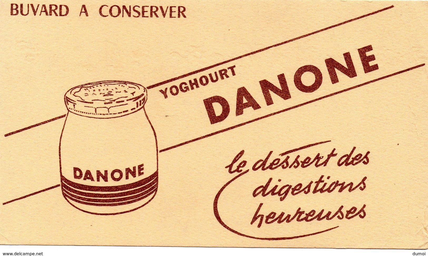 Buvard  - Yoghourt DANONE - Produits Laitiers