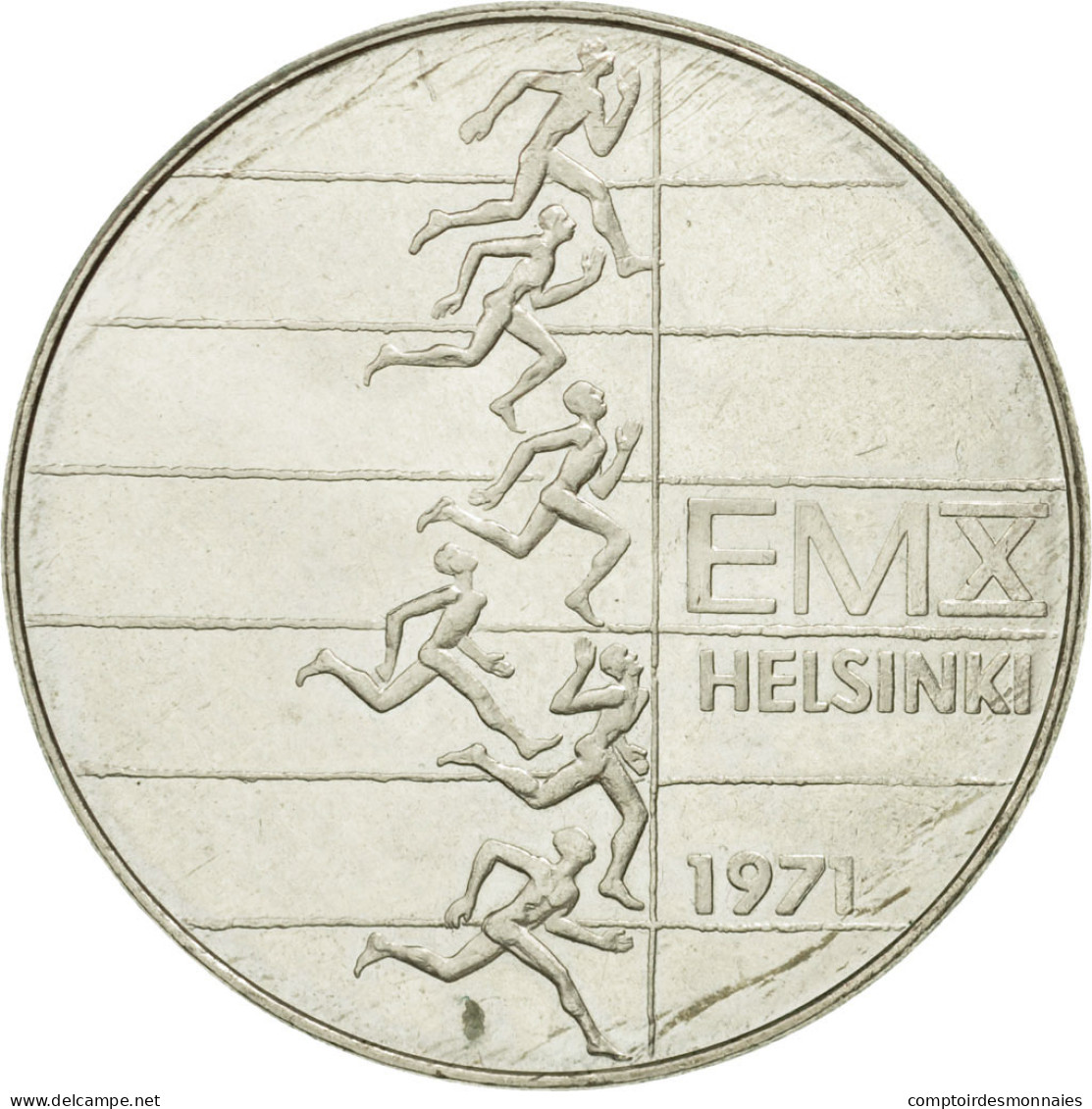 Monnaie, Finlande, 10 Markkaa, 1971, SUP, Argent, KM:52 - Finlande